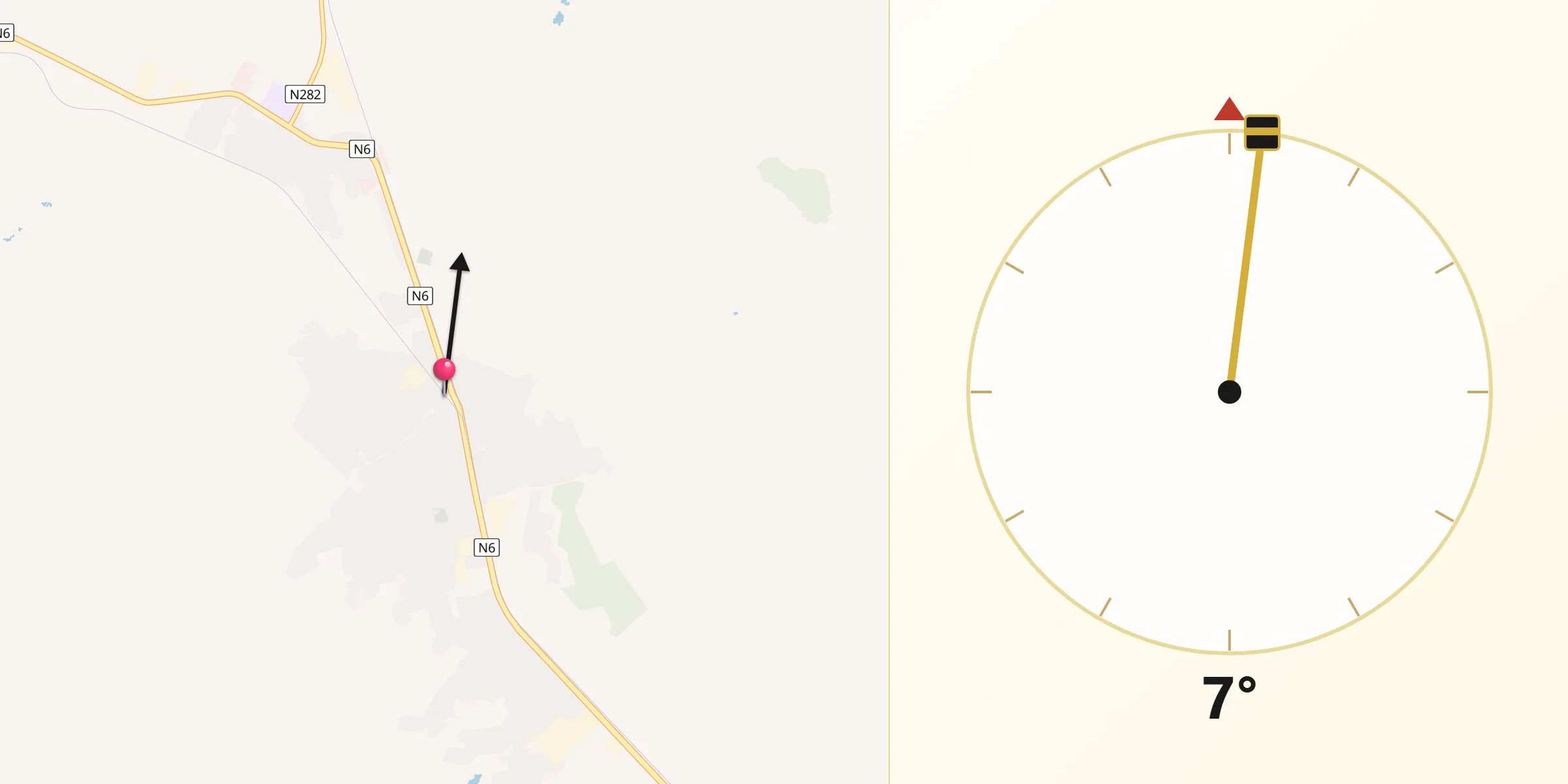 Direção da Qibla a partir de Dondo