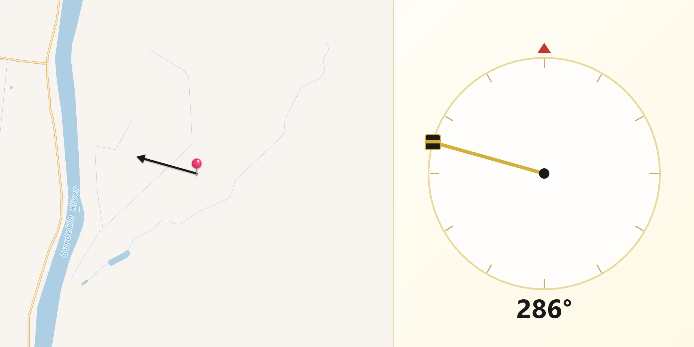 Qibla Direction from Burdekin