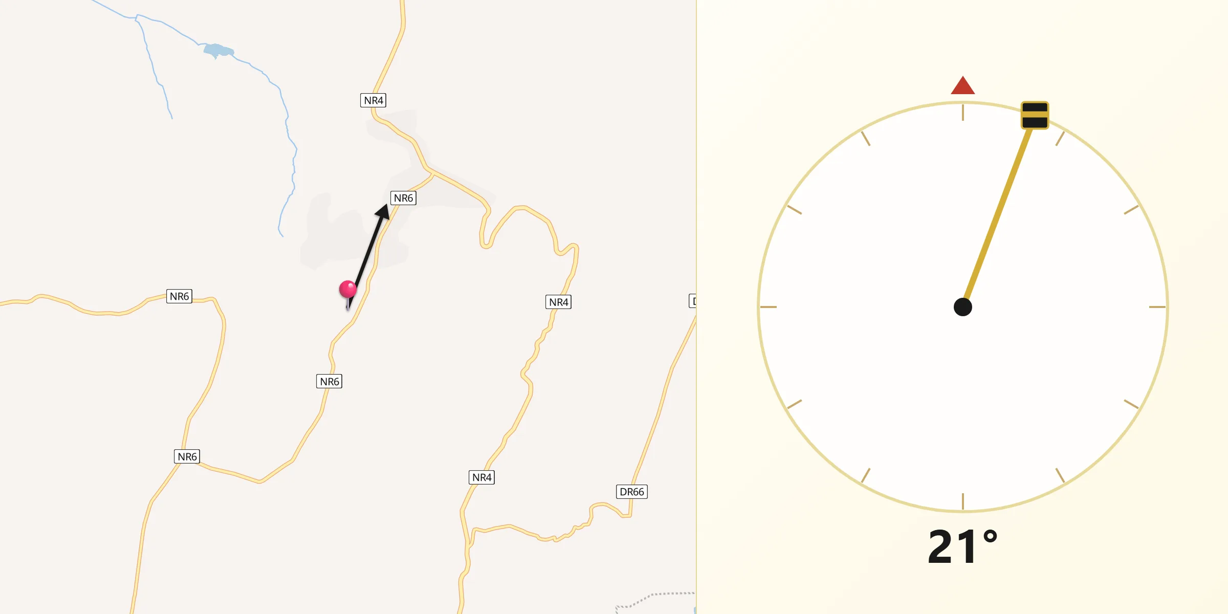 Direction vers la Qibla depuis Kibungo