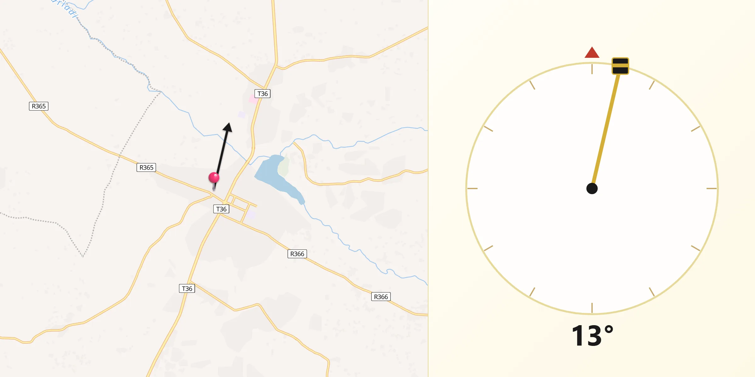 Qibla Direction from Bariadi