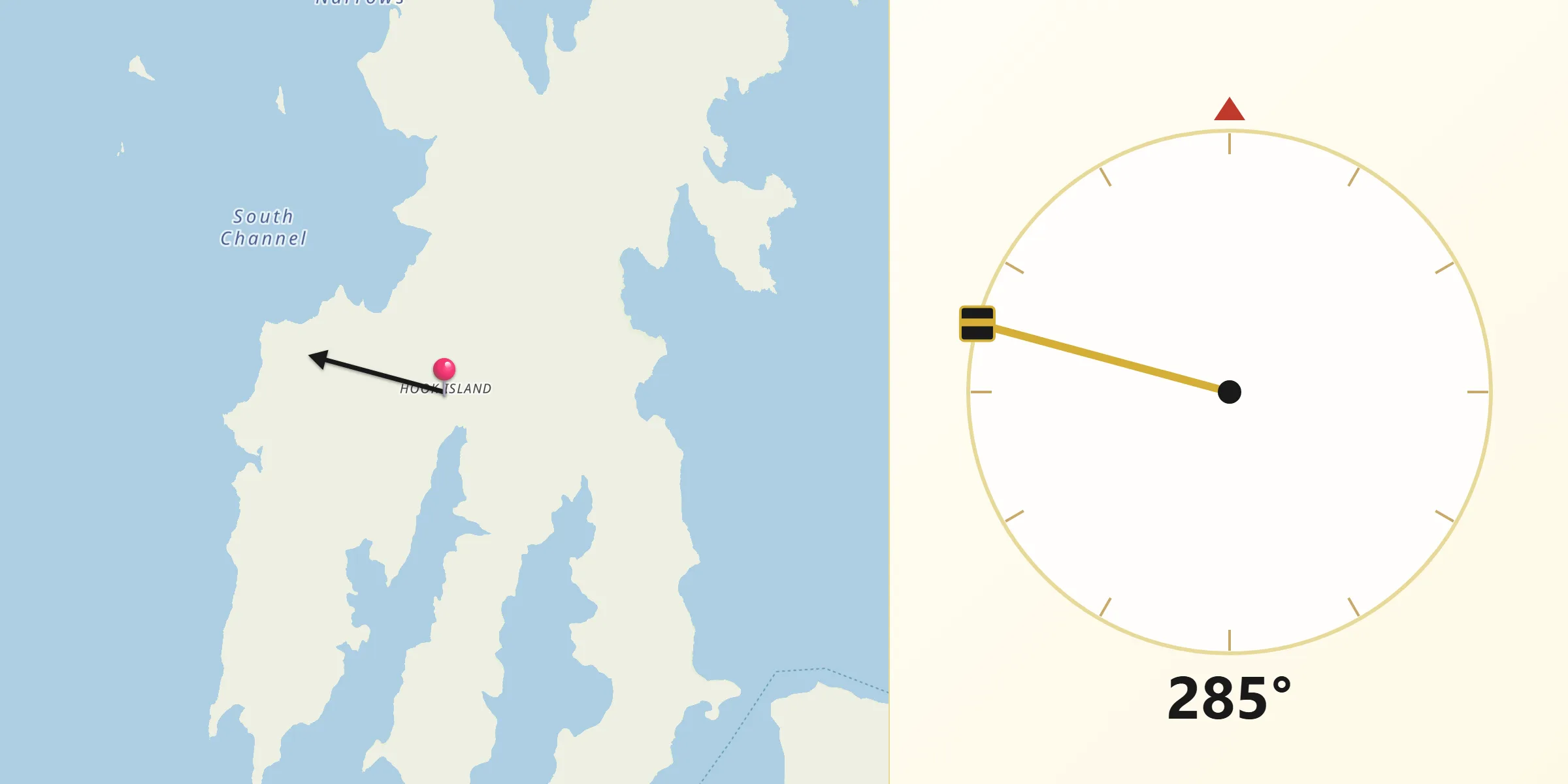 Qibla Direction from Whitsundays