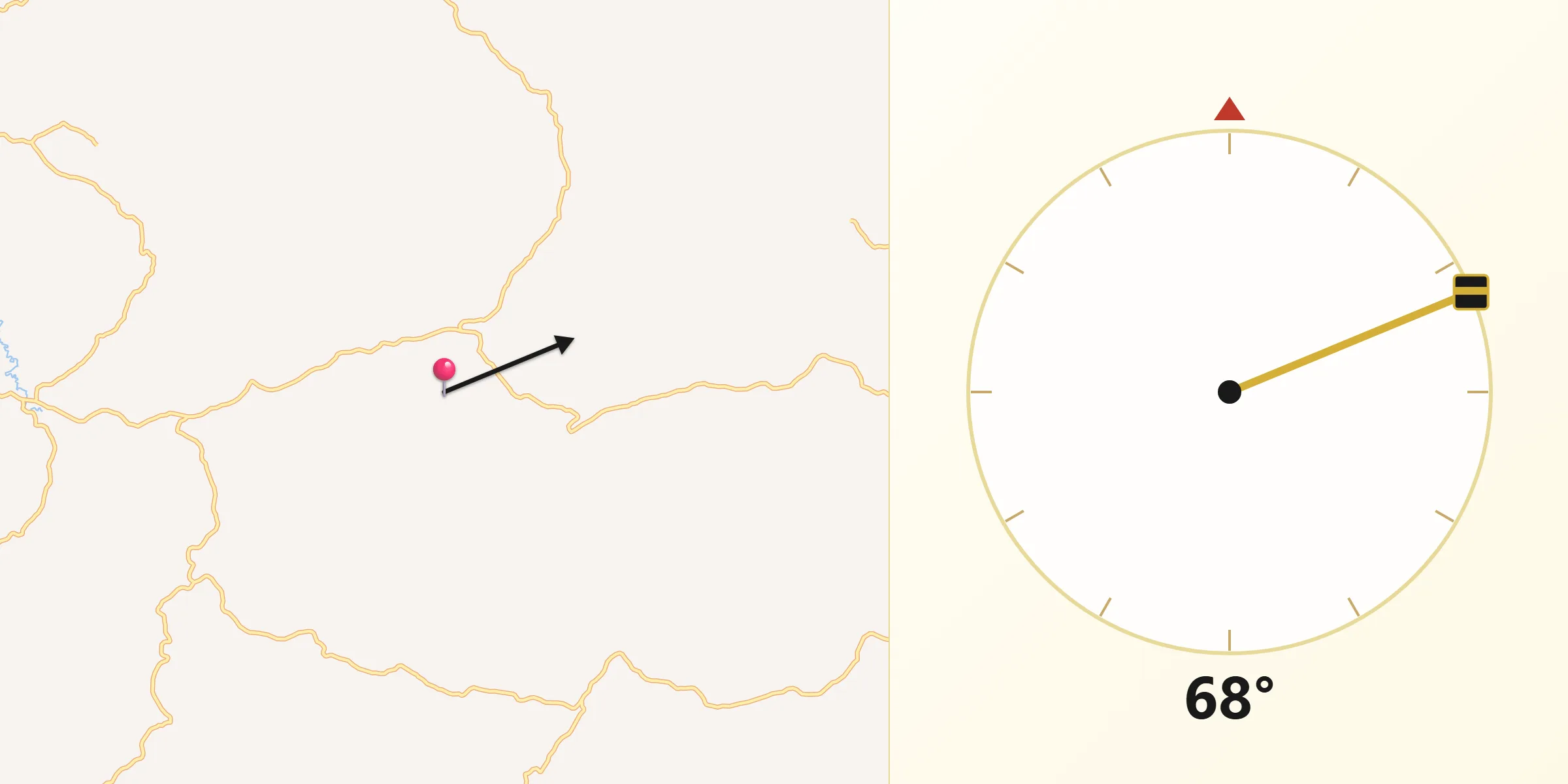 Direção da Qibla a partir de Alvinópolis