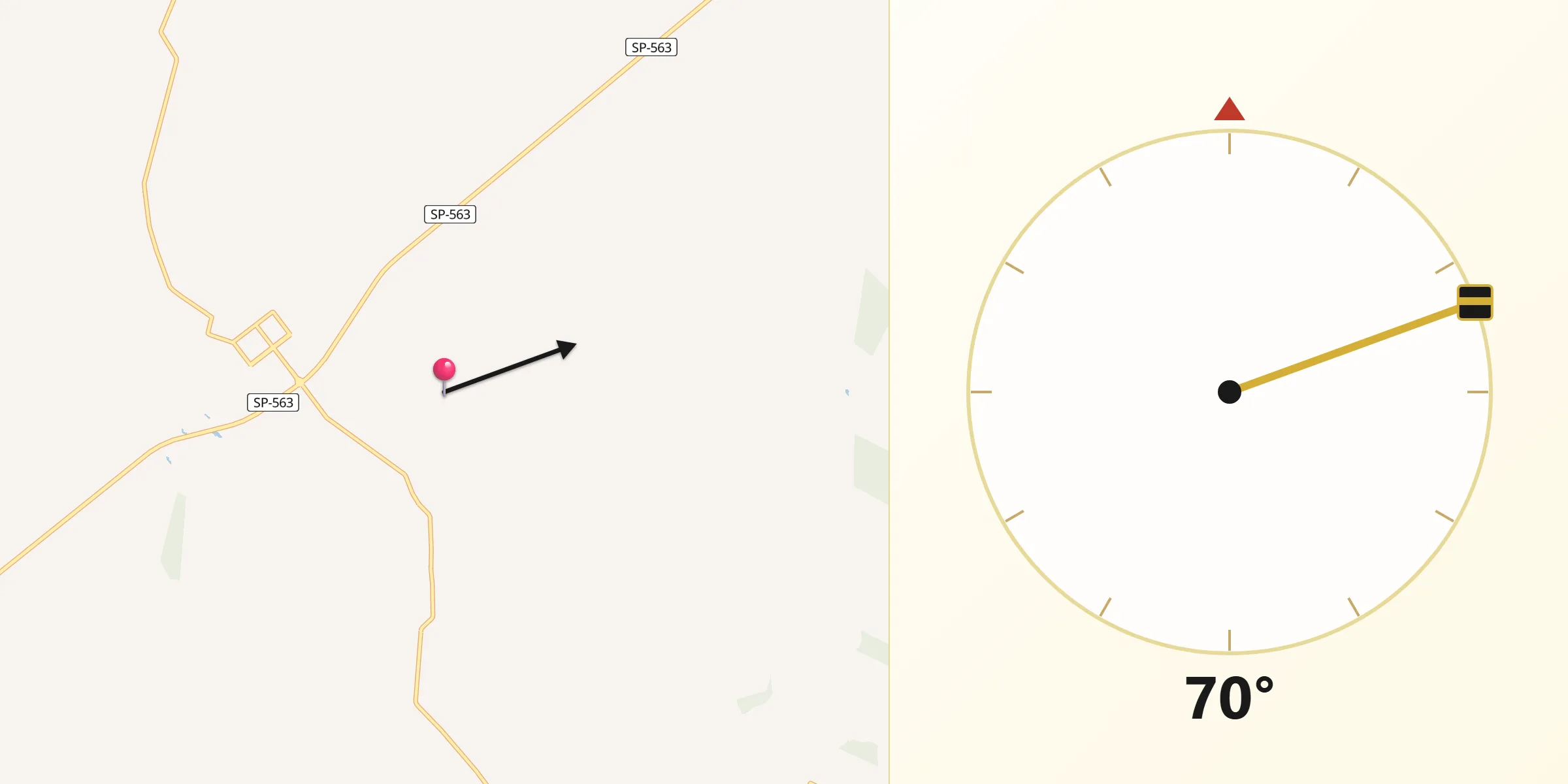 Direção da Qibla a partir de São Francisco