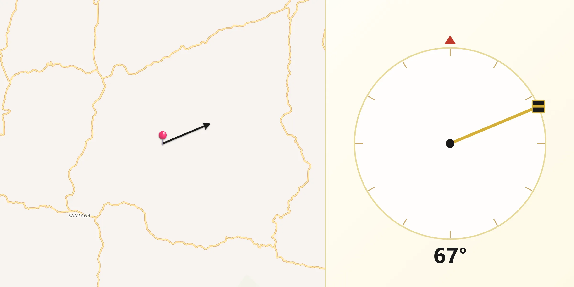 Direção da Qibla a partir de Sericita