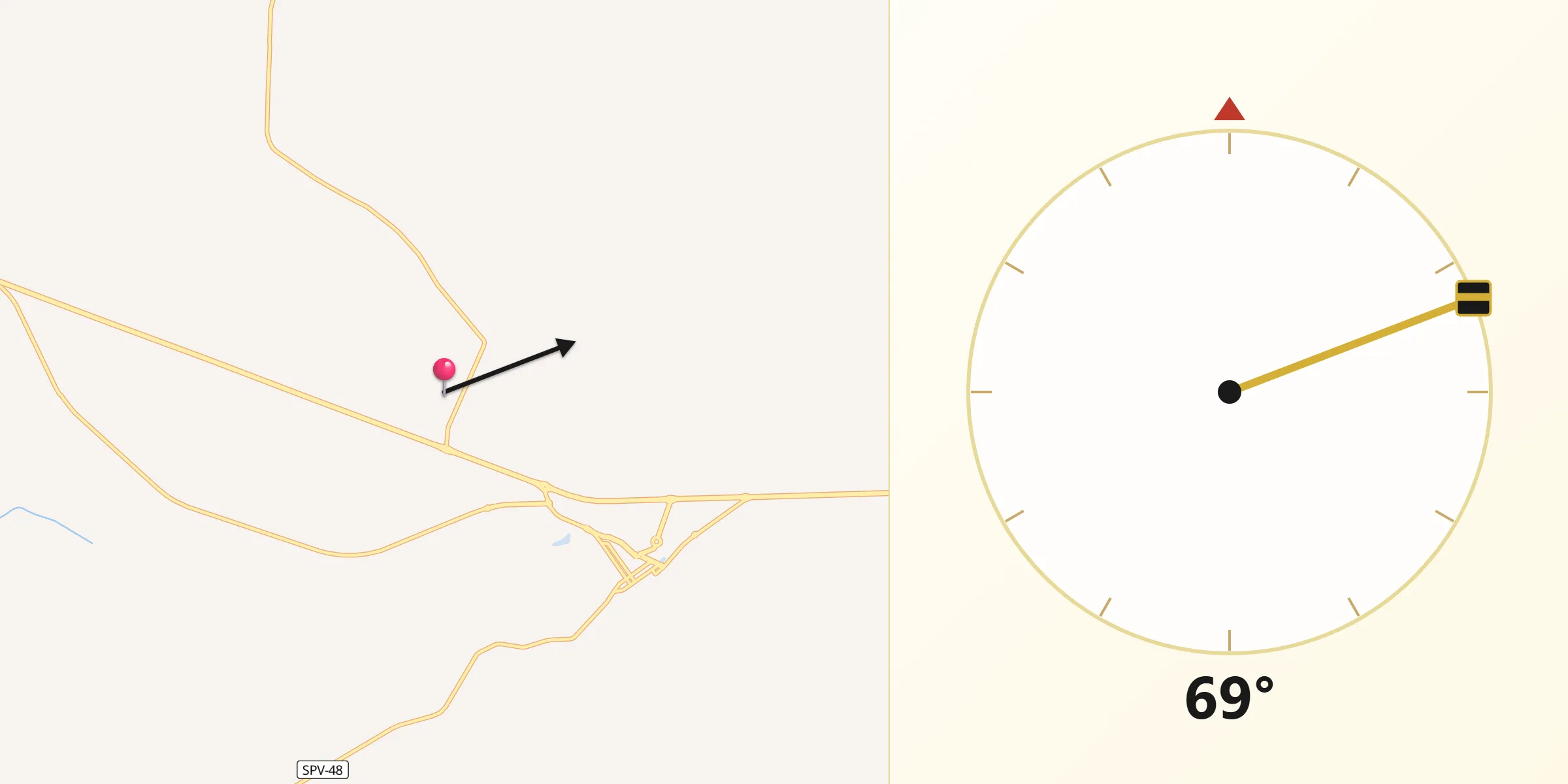 Direção da Qibla a partir de Altinópolis