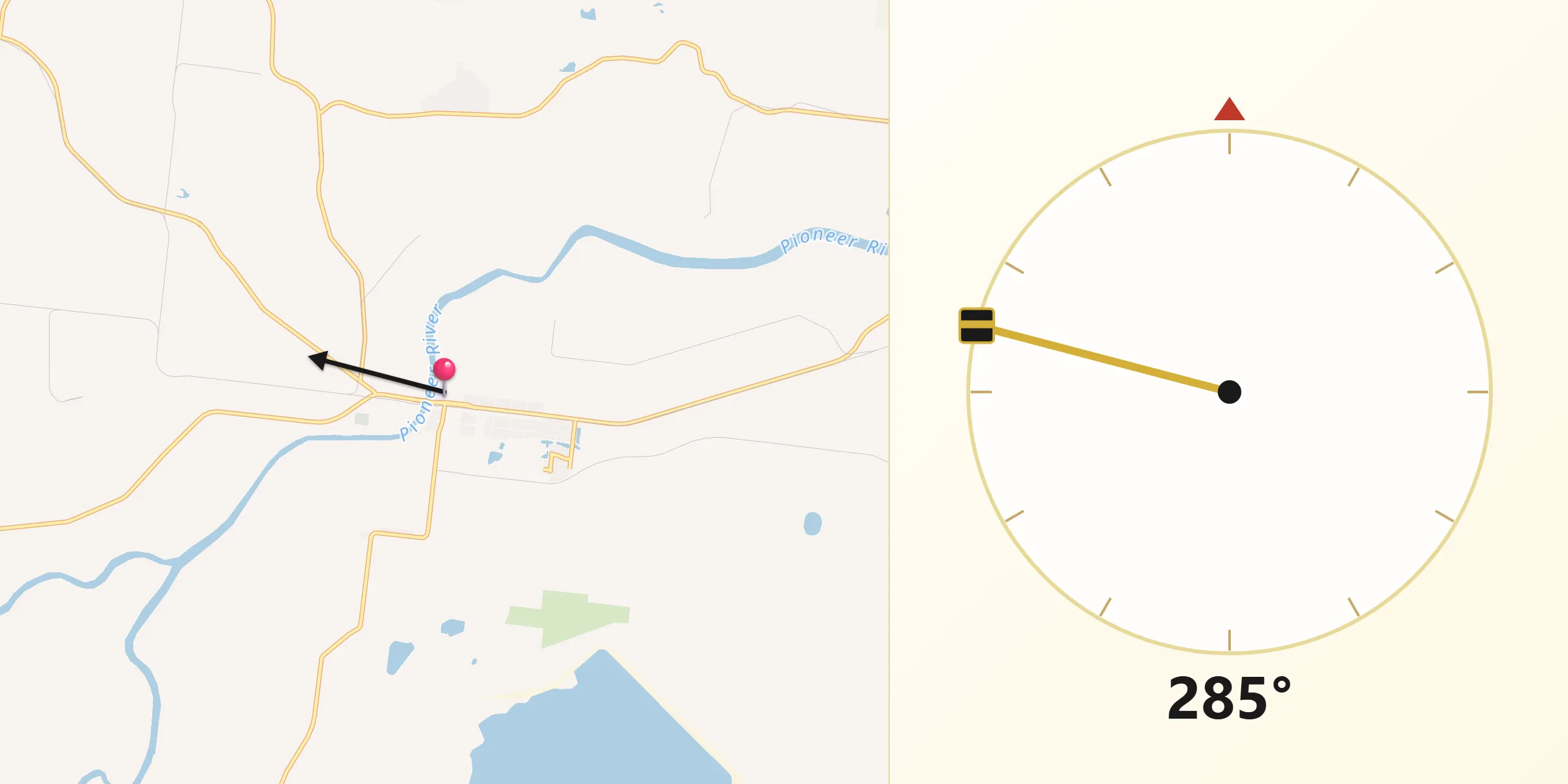 Qibla Direction from Mirani