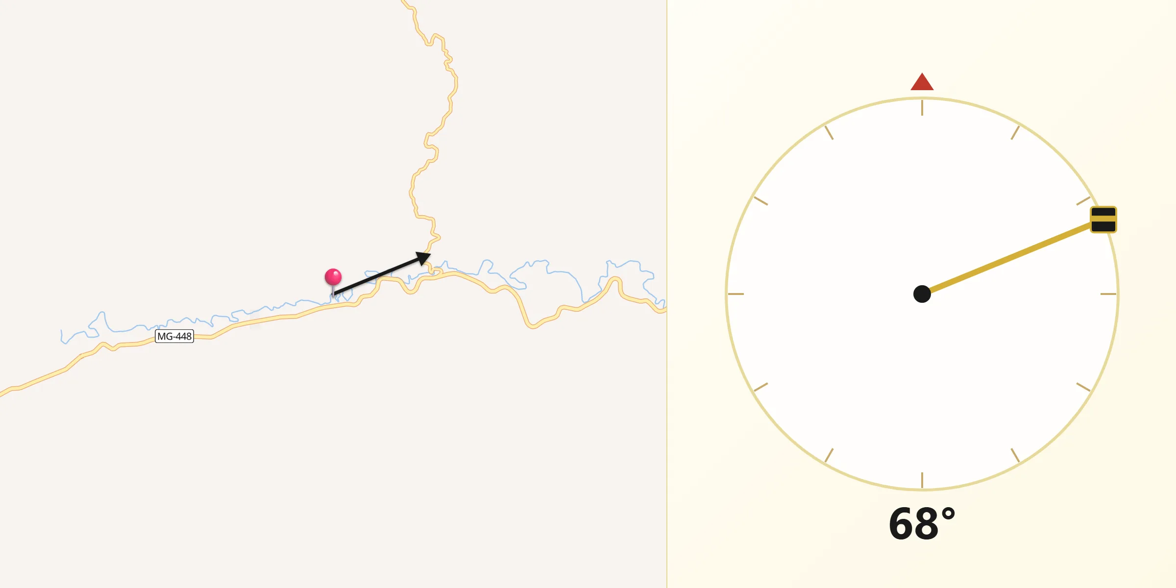 Direção da Qibla a partir de Santa Bárbara do Tugúrio