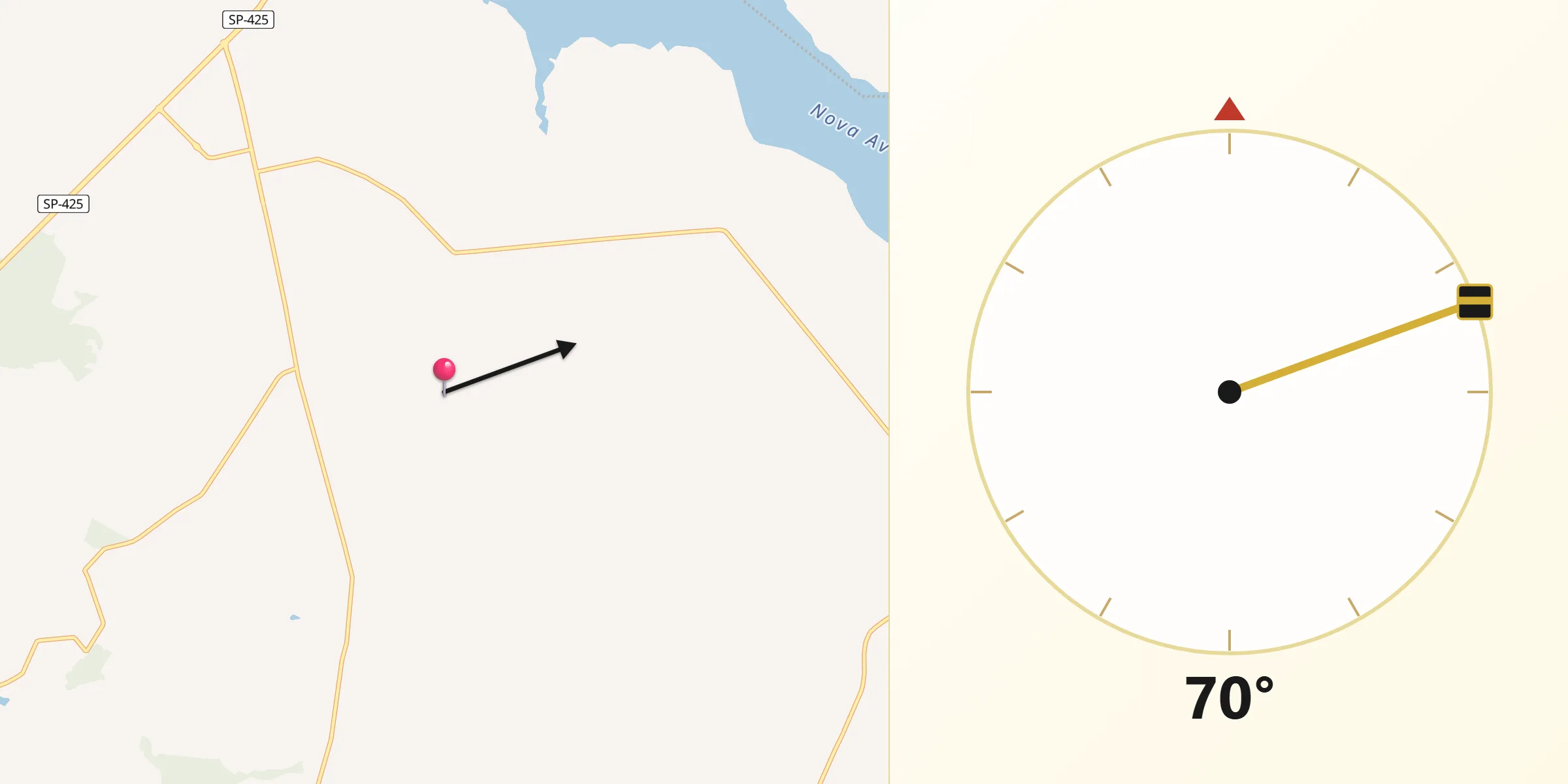 Direção da Qibla a partir de Barbosa