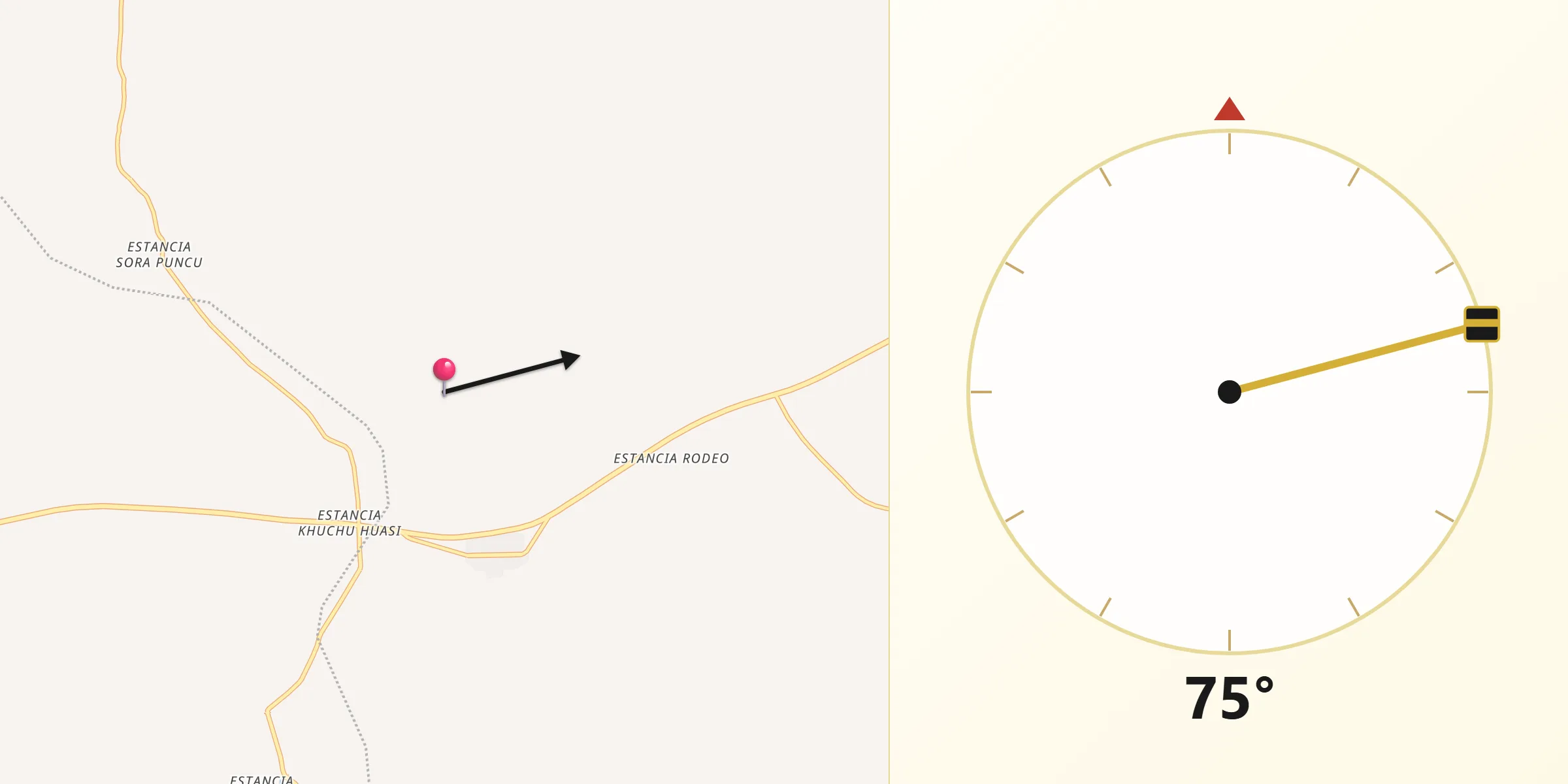 Dirección de la Qibla desde Enrique Baldivieso