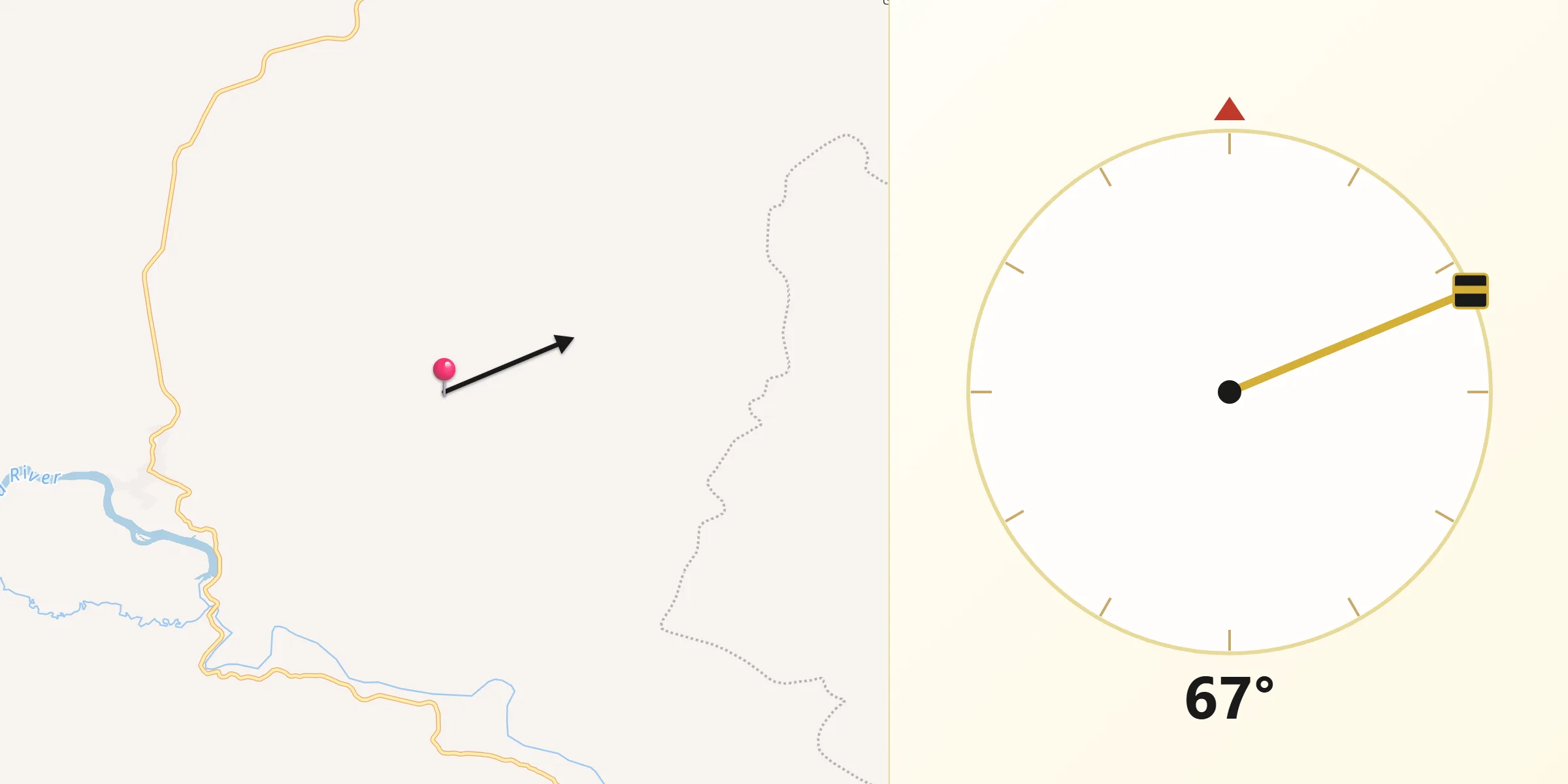 Direção da Qibla a partir de Palma