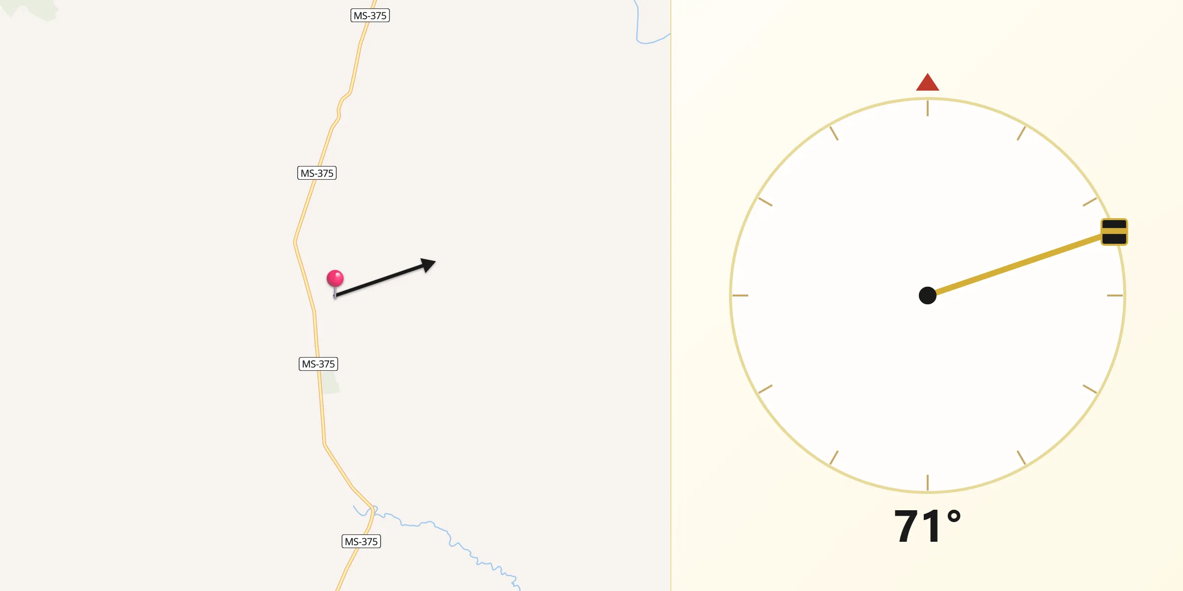 Direção da Qibla a partir de Nova Alvorada do Sul