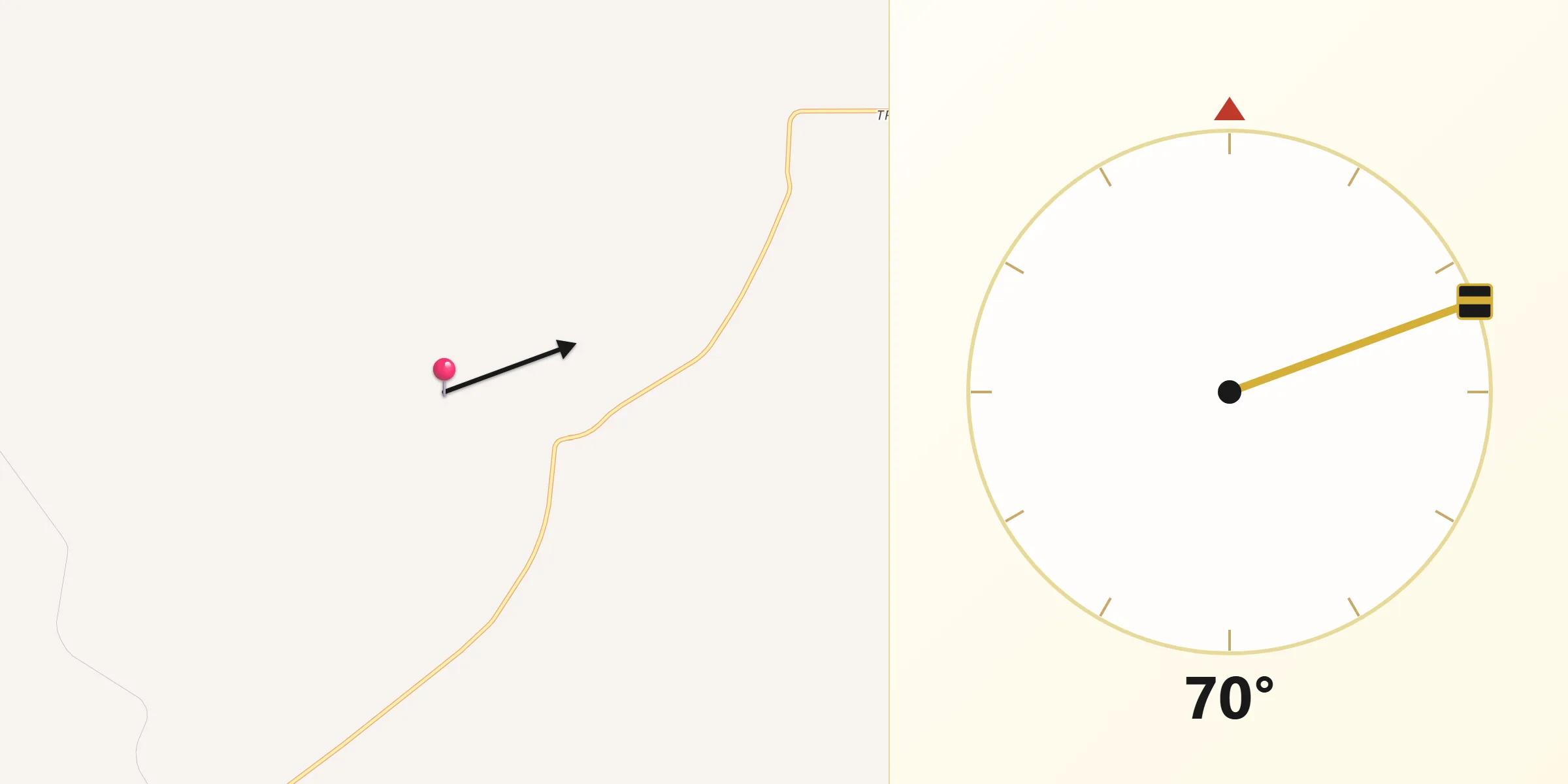 Direção da Qibla a partir de Cafelândia