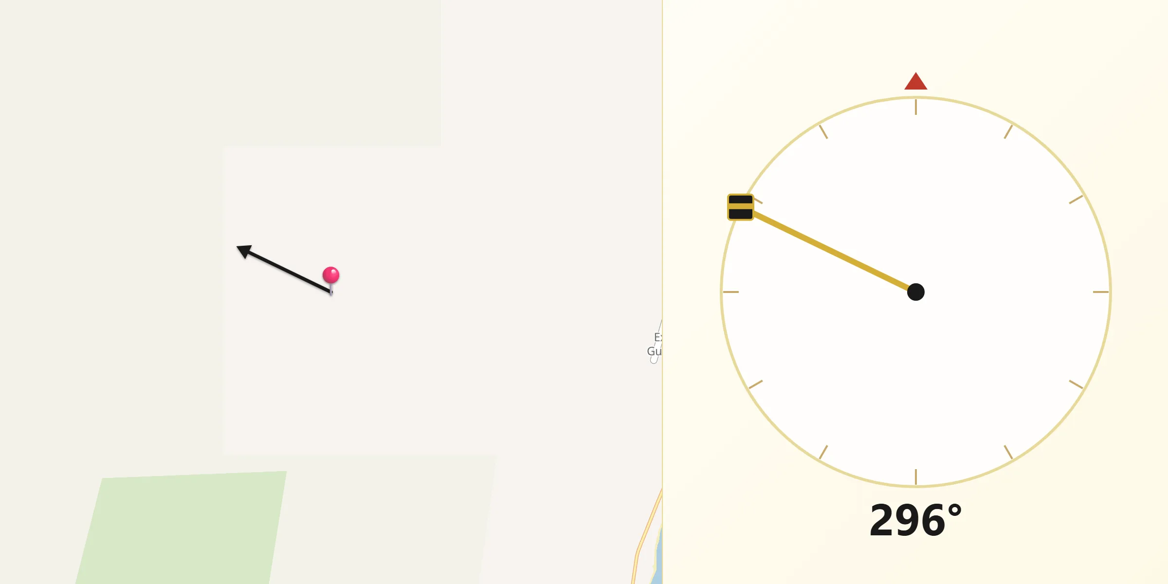 Qibla Direction from Exmouth