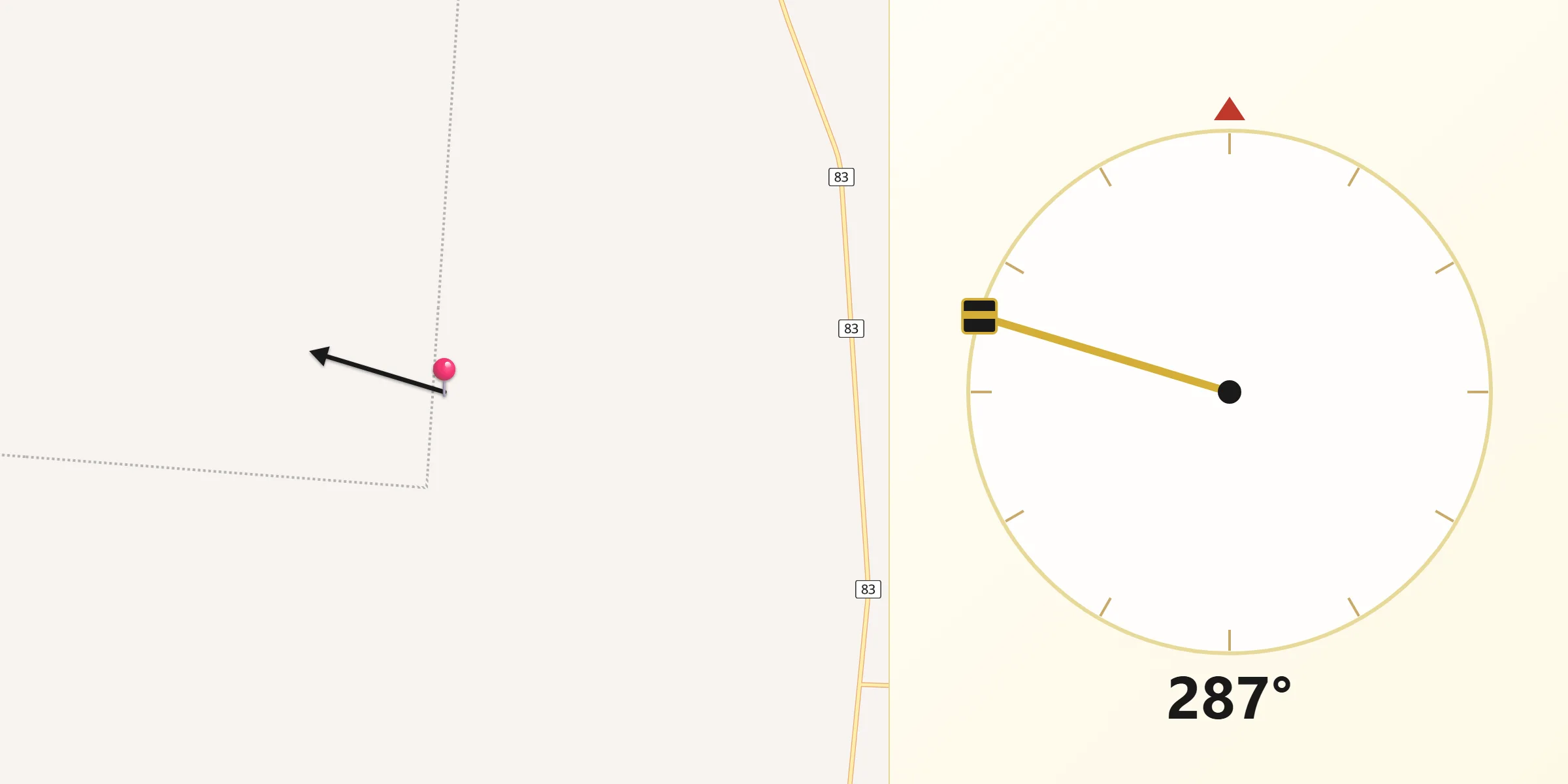 Qibla Direction from Boulia