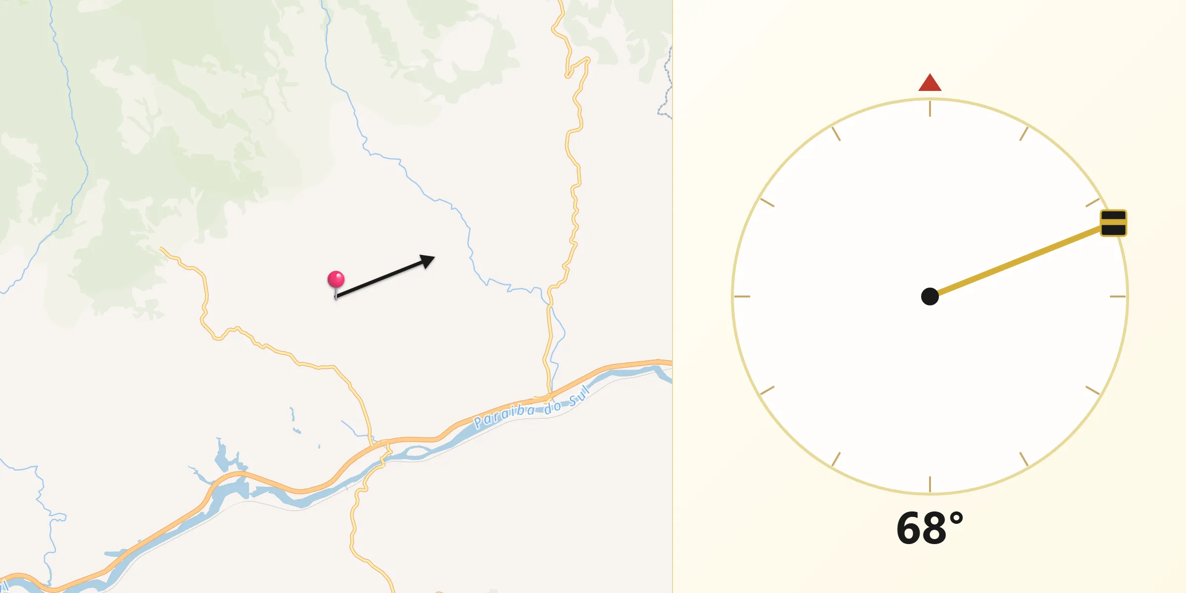 Direção da Qibla a partir de Queluz