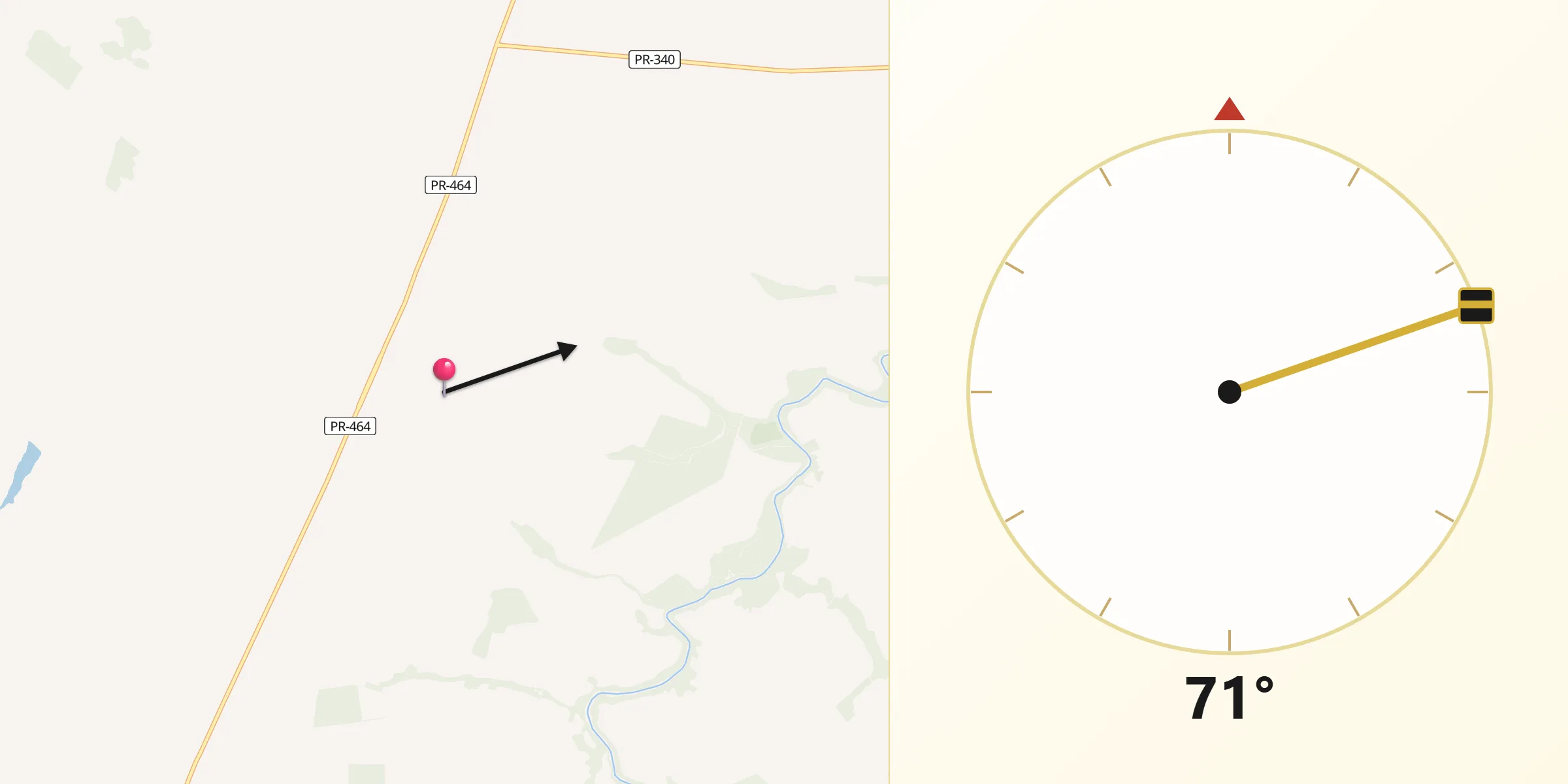 Direção da Qibla a partir de Paranapoema