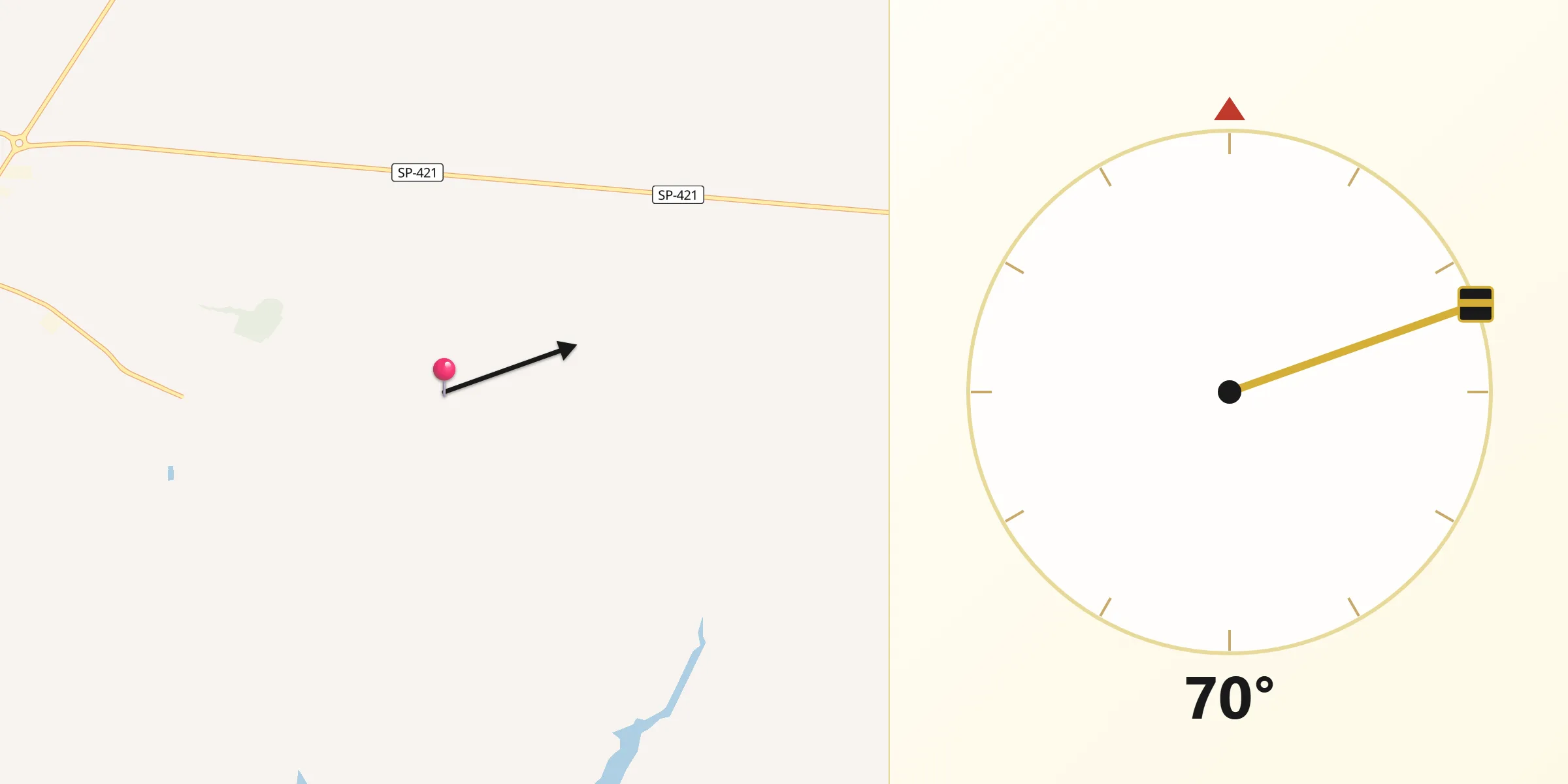 Direção da Qibla a partir de Iepê