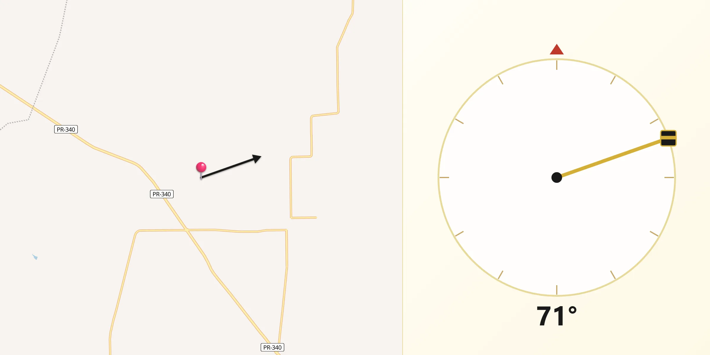 Direção da Qibla a partir de Lupionópolis