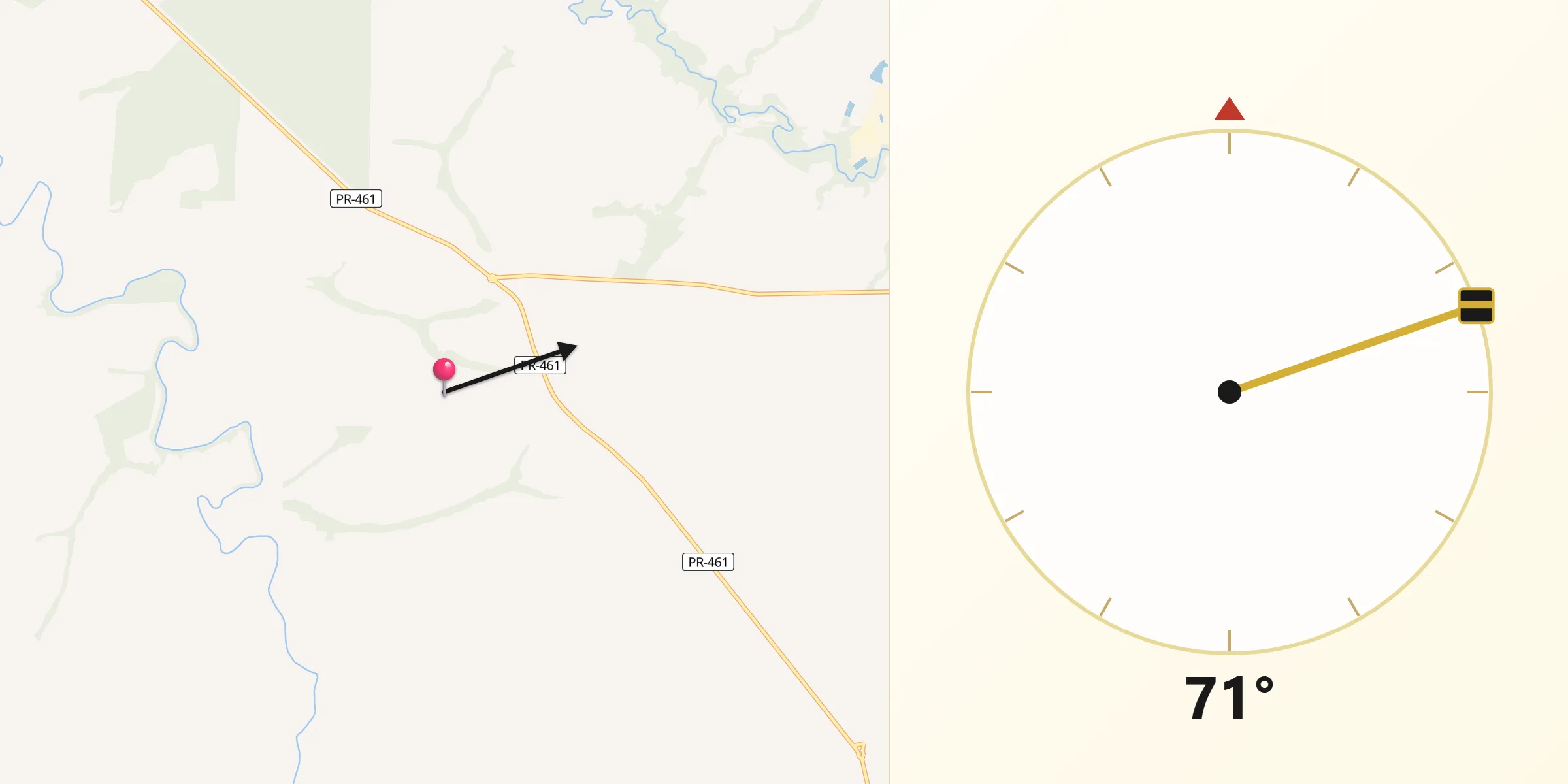 Direção da Qibla a partir de Lobato