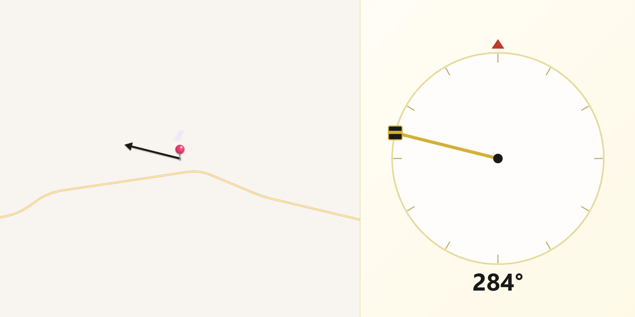 Qibla Direction from Tieri