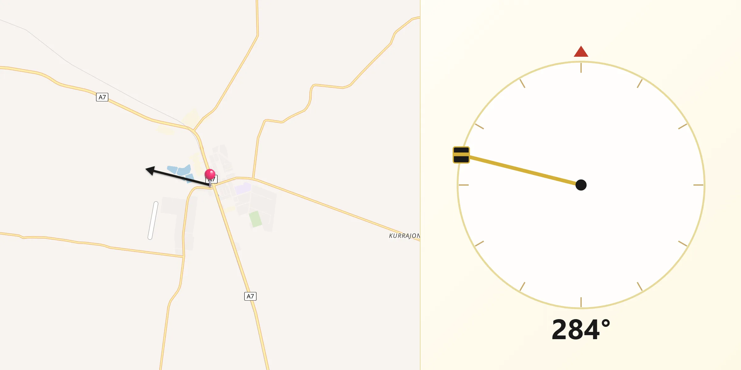Qibla Direction from Capella