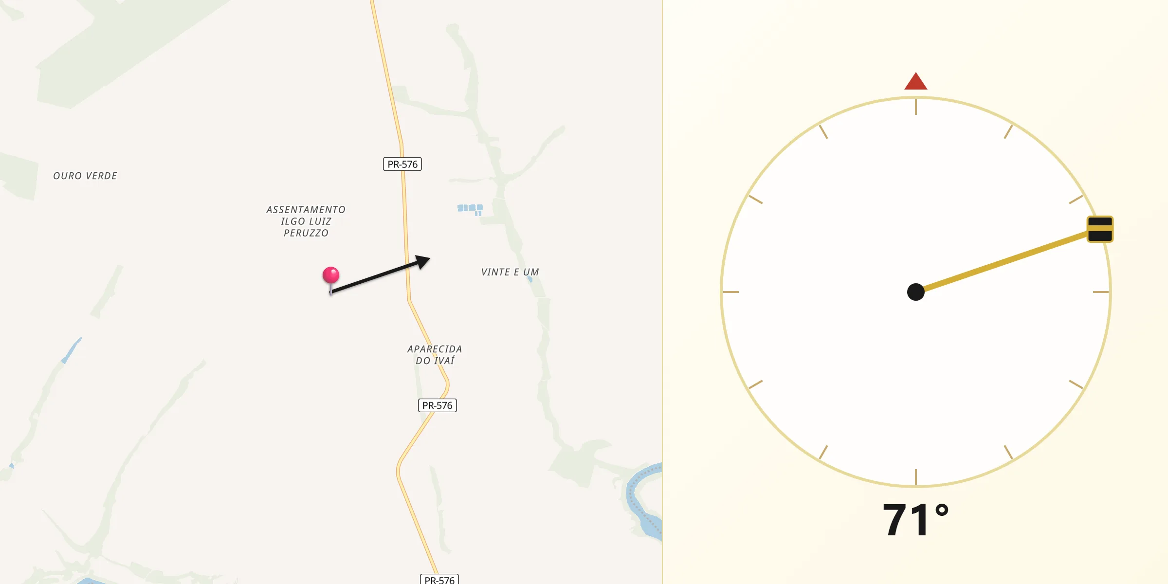 Direção da Qibla a partir de Santa Mônica