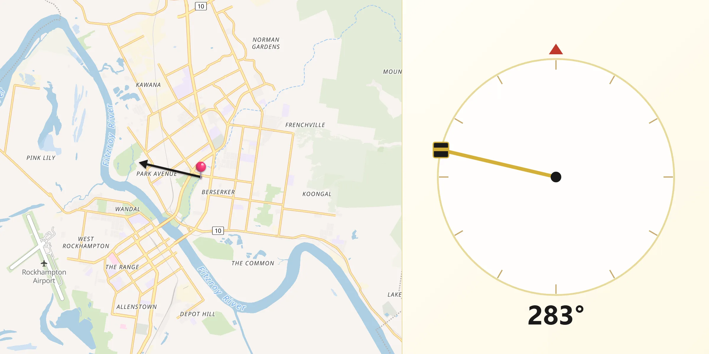 Qibla Direction from Berserker