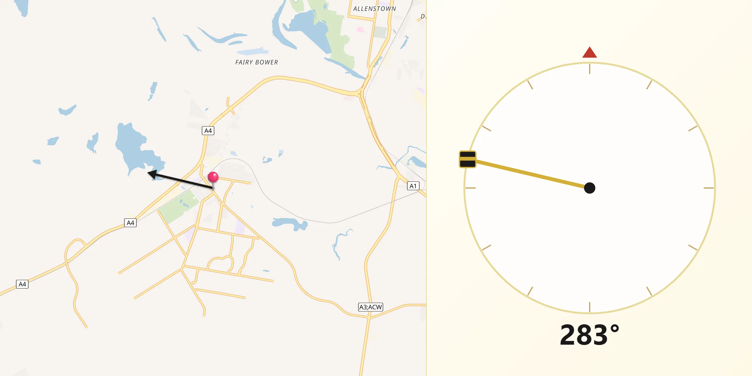 Qibla Direction from Gracemere