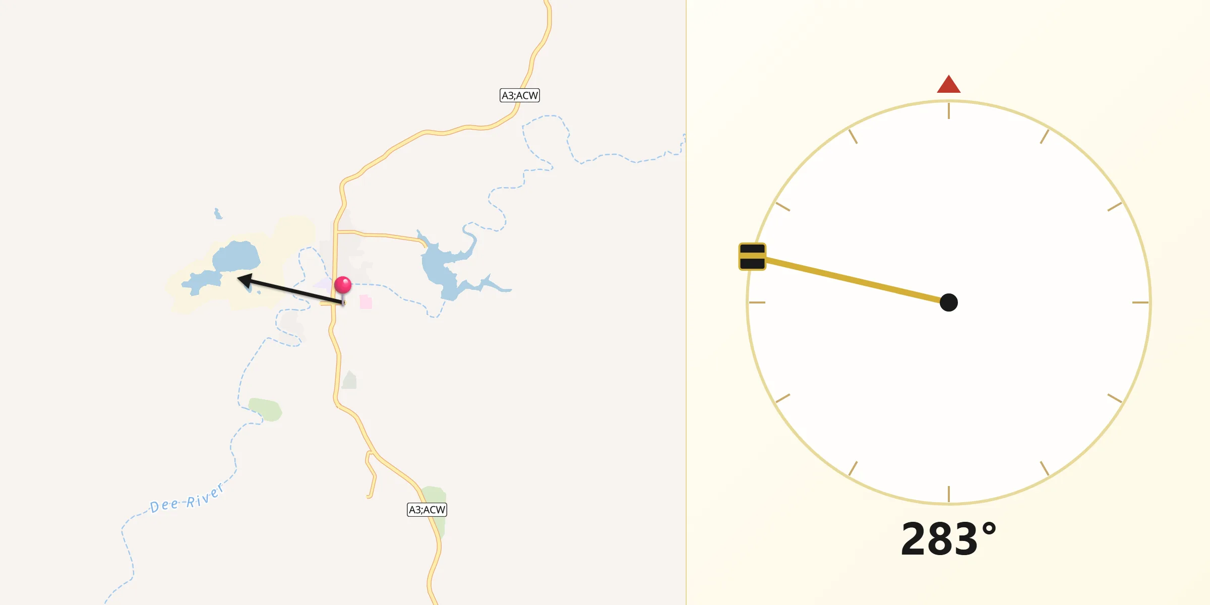 Qibla Direction from Mount Morgan