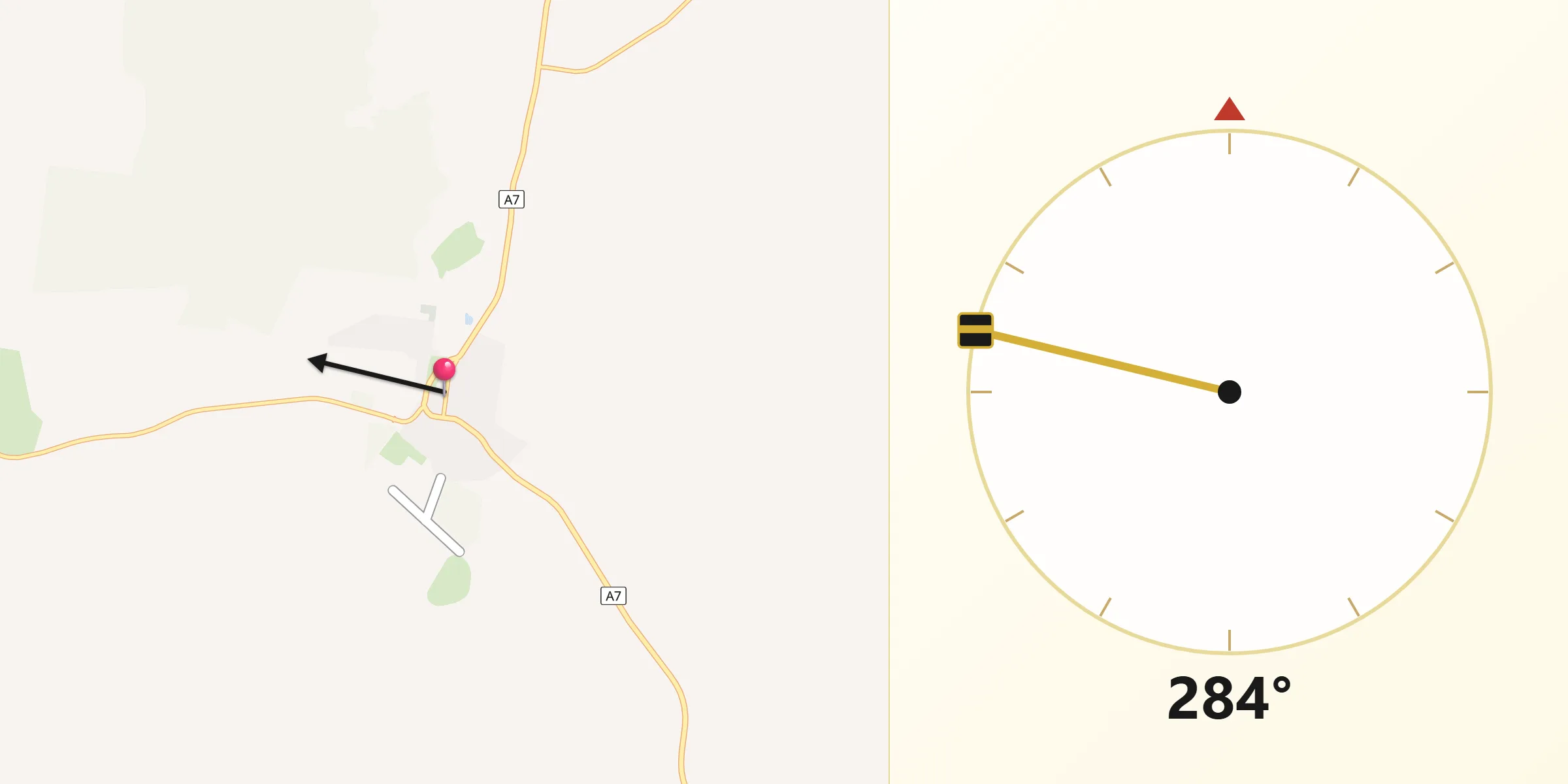 Qibla Direction from Springsure