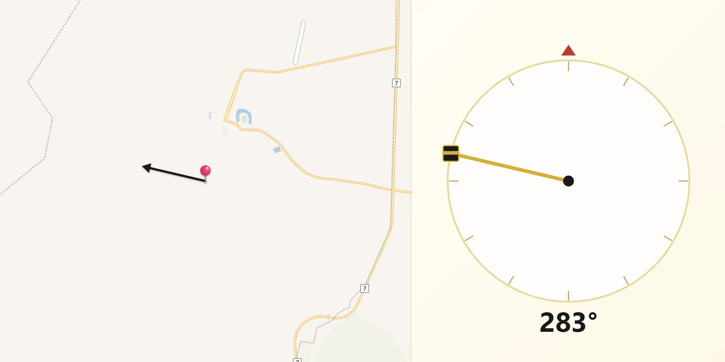 Qibla Direction from Woorabinda