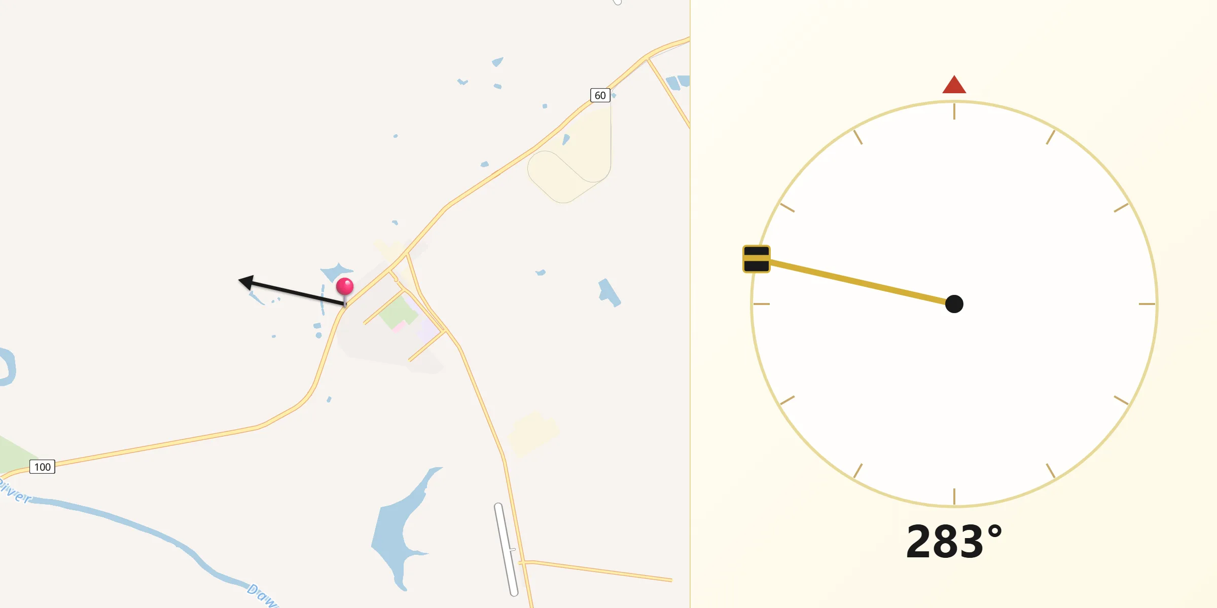 Qibla Direction from Moura