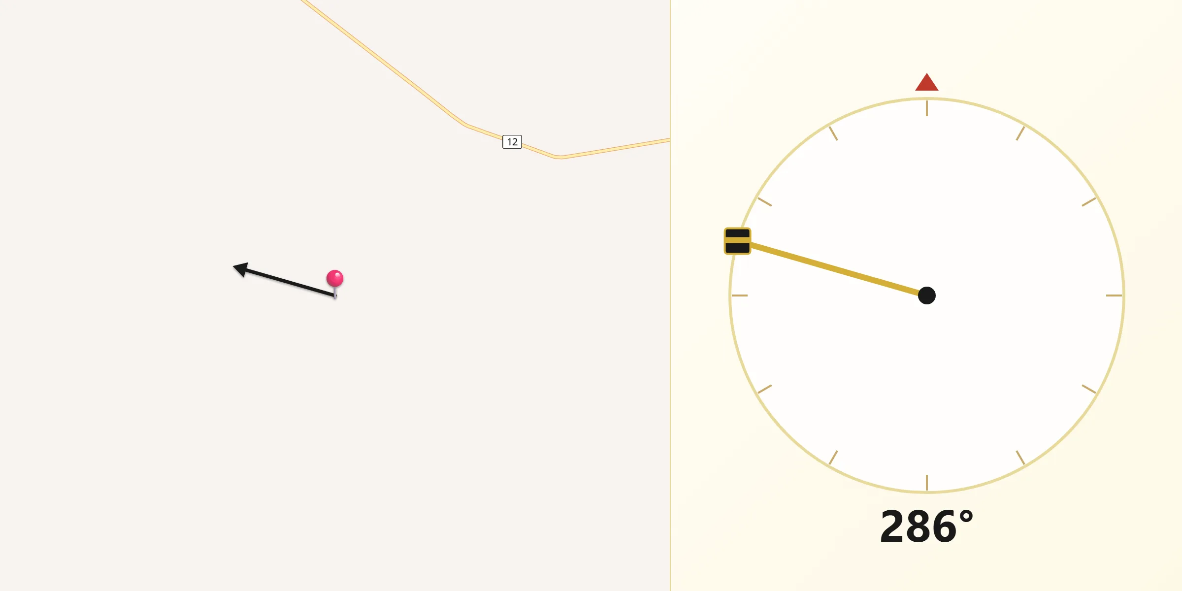 Qibla Direction from Diamantina