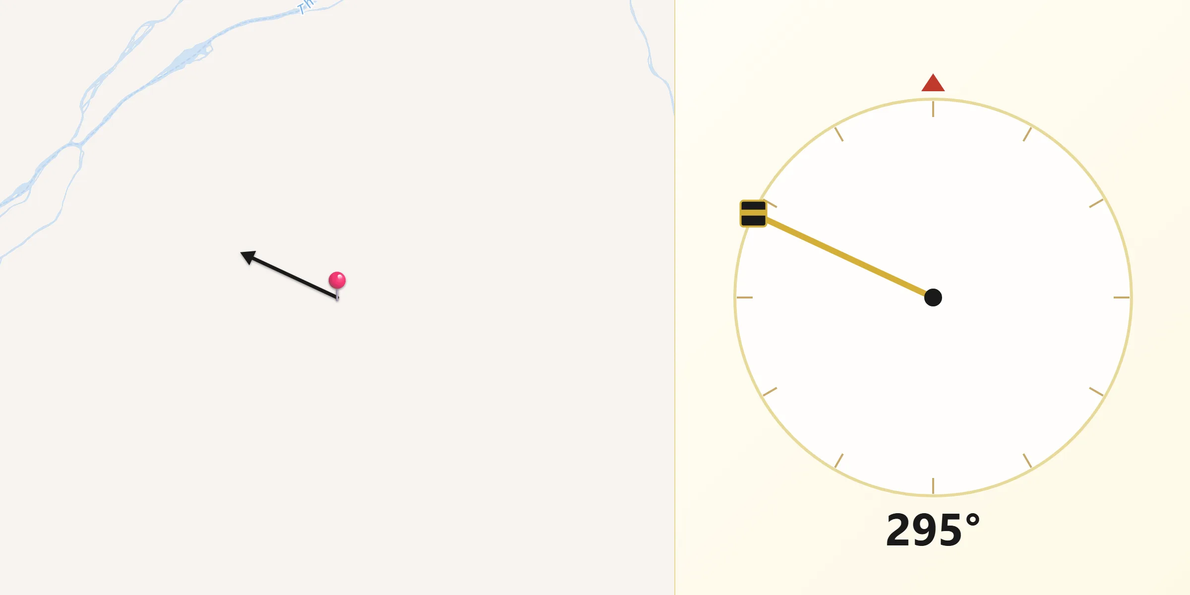 Qibla Direction from Upper Gascoyne