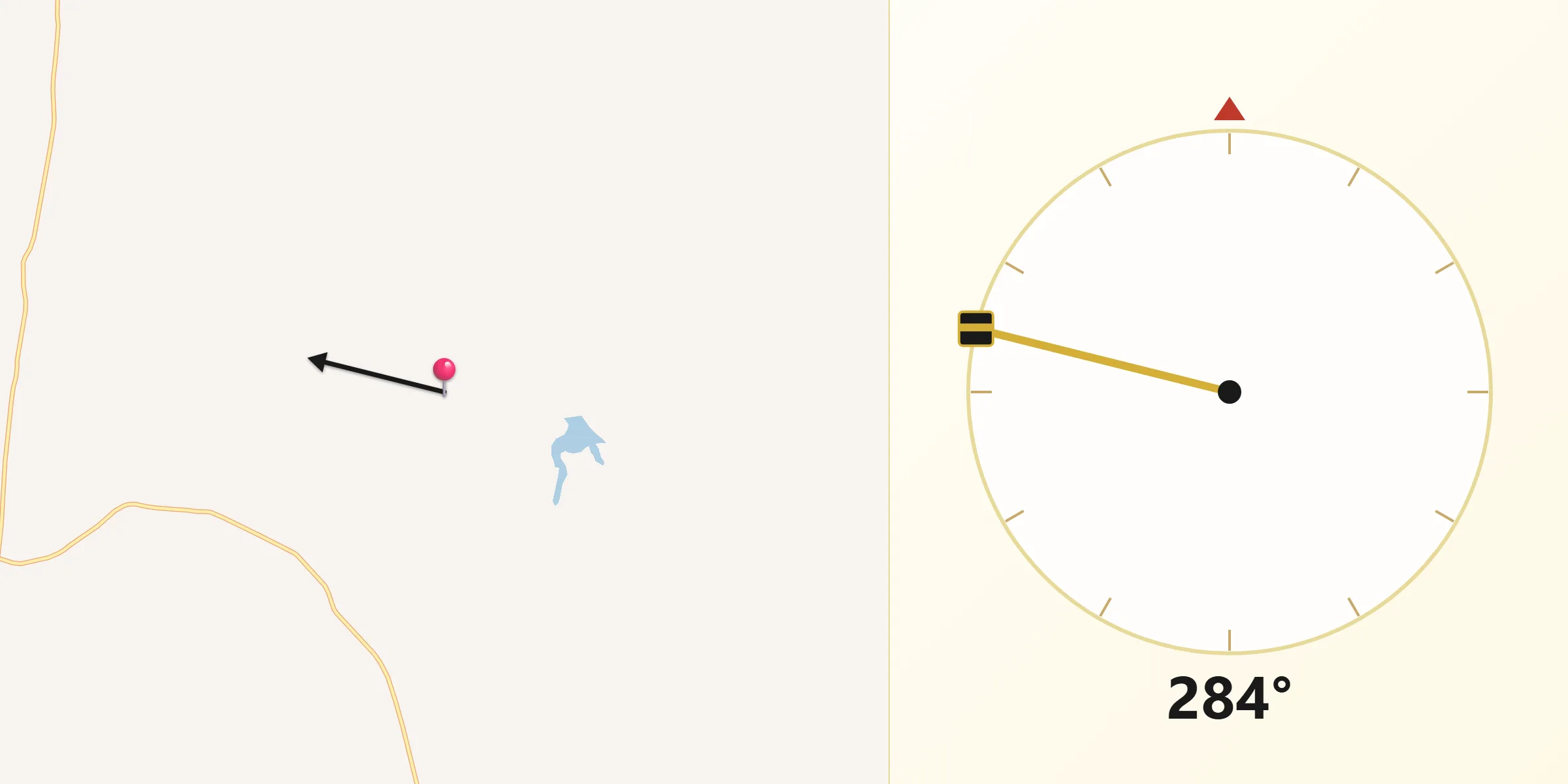 Qibla Direction from Blackall Tambo