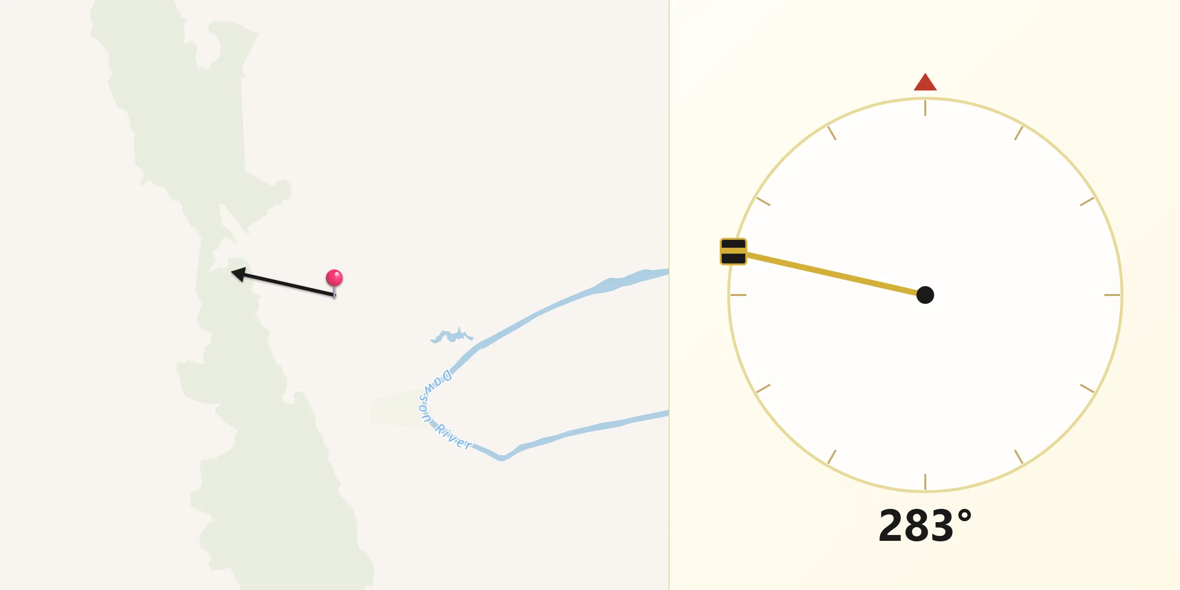 Qibla Direction from Banana
