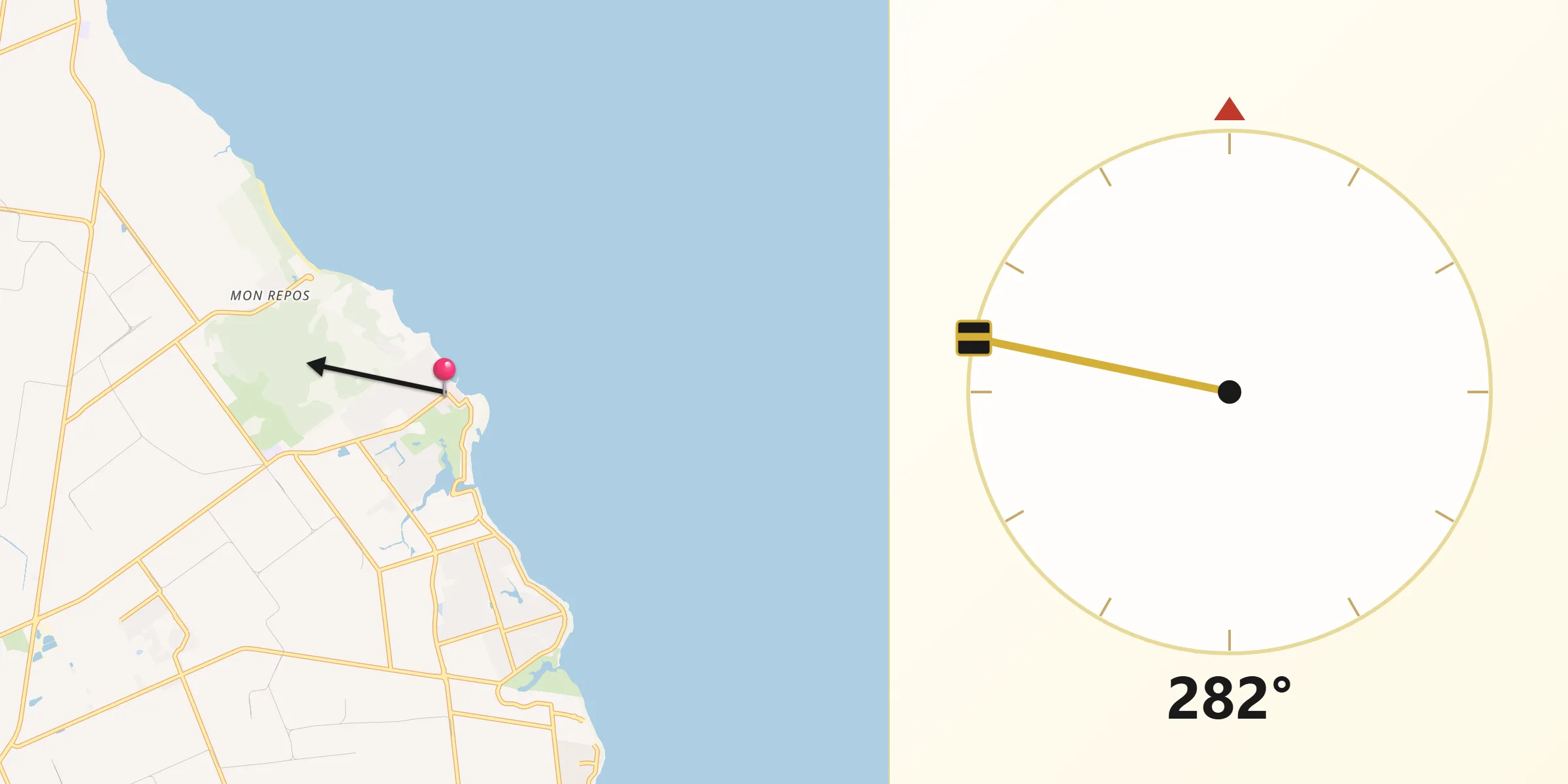 Qibla Direction from Bargara