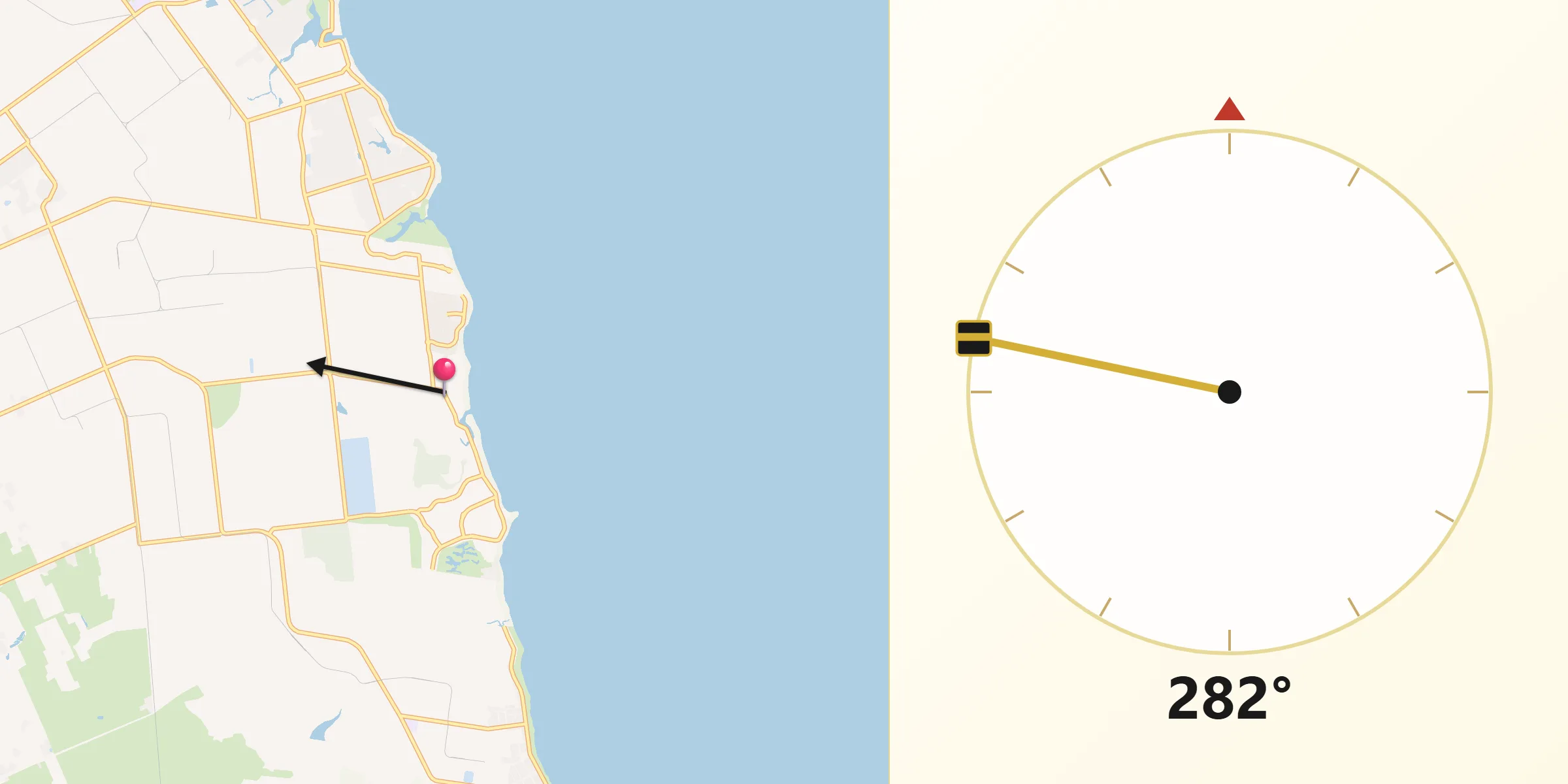 Qibla Direction from Innes Park