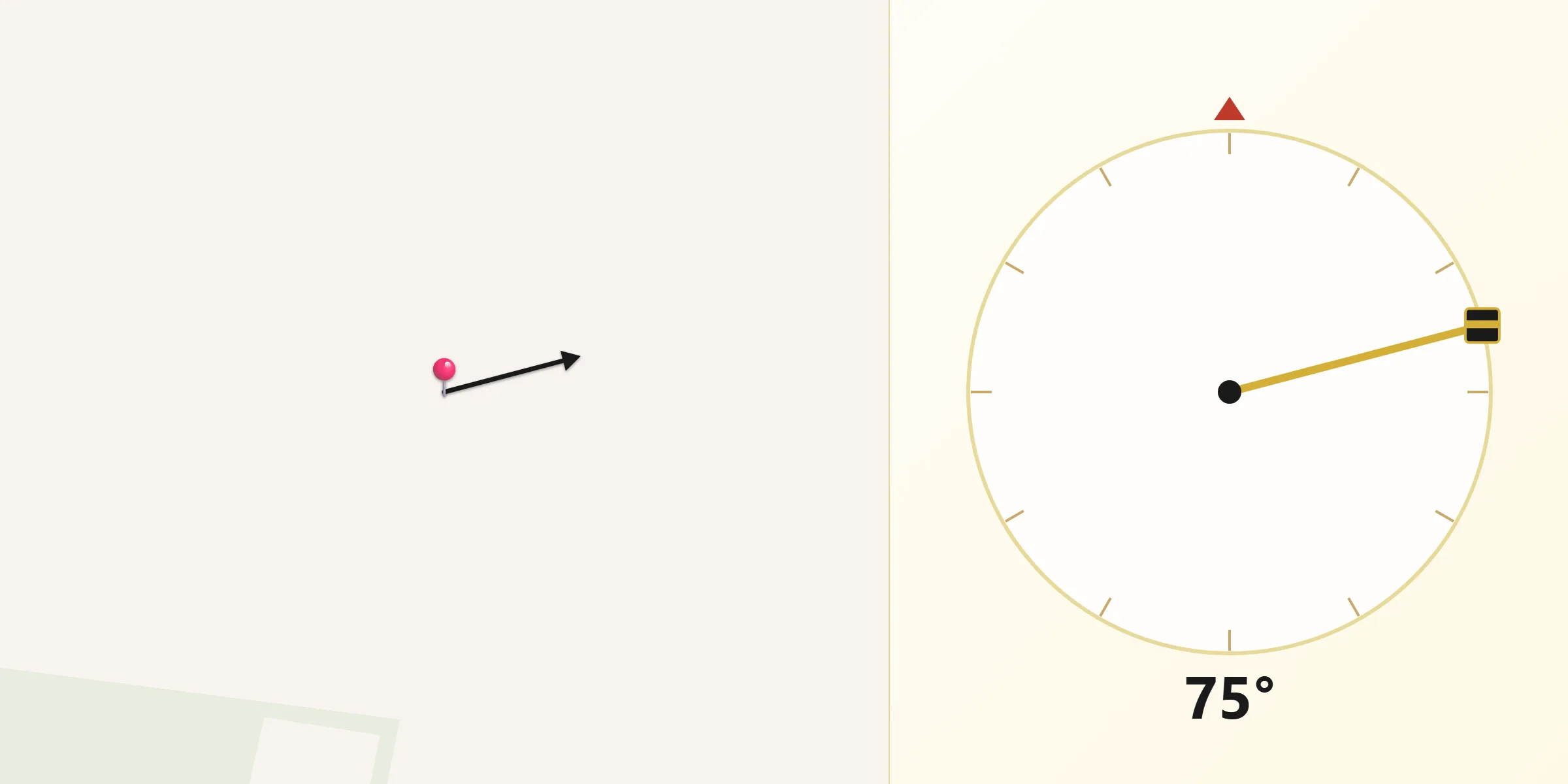 Dirección de la Qibla desde Departamento de Anta