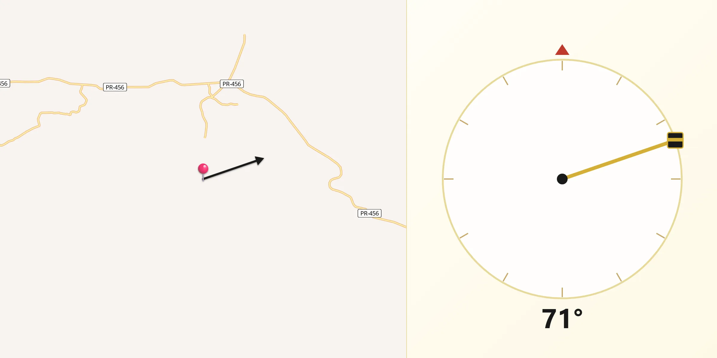 Direção da Qibla a partir de Santa Maria do Oeste