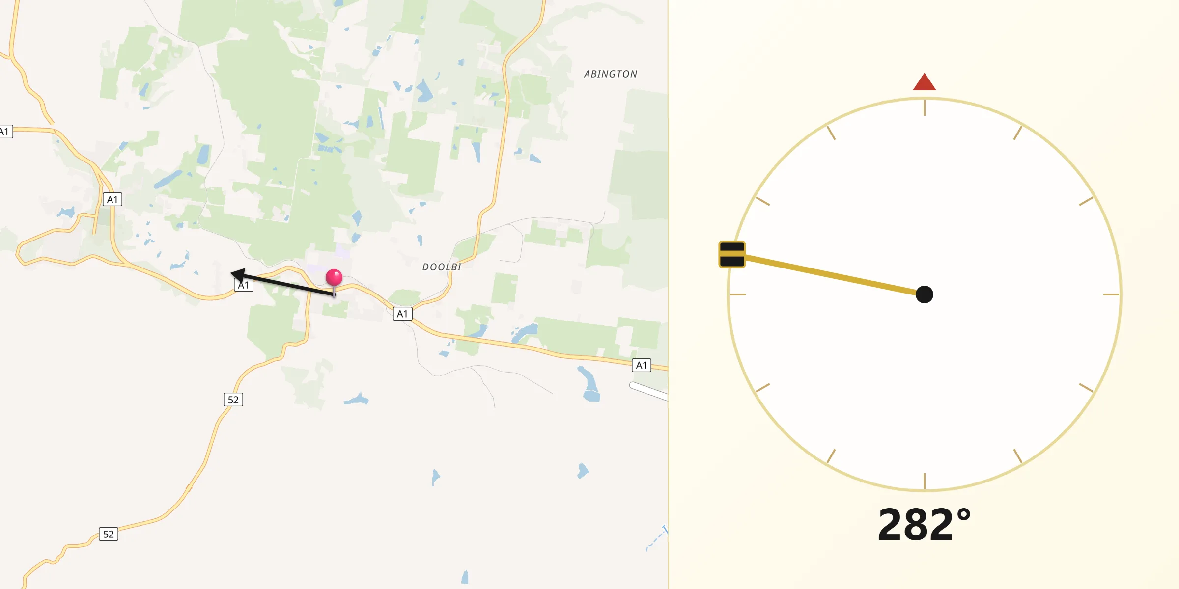 Qibla Direction from Childers