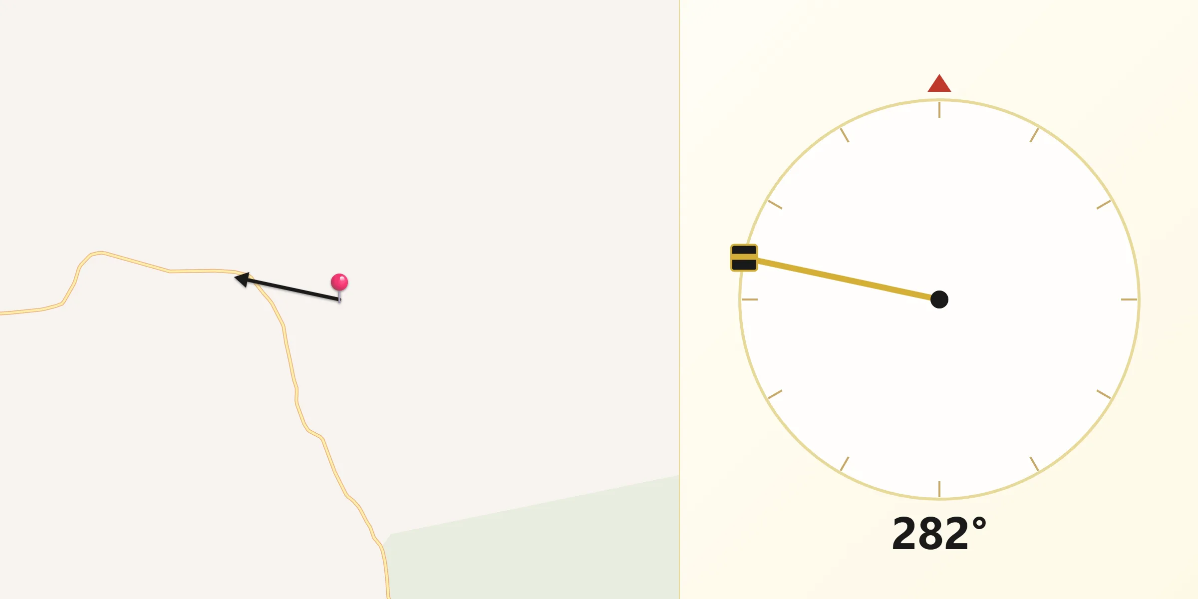 Qibla Direction from North Burnett