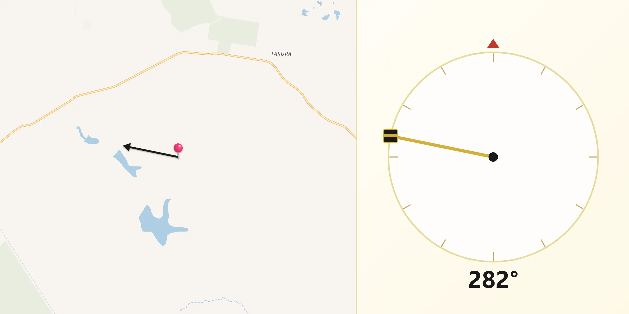Qibla Direction from Fraser Coast