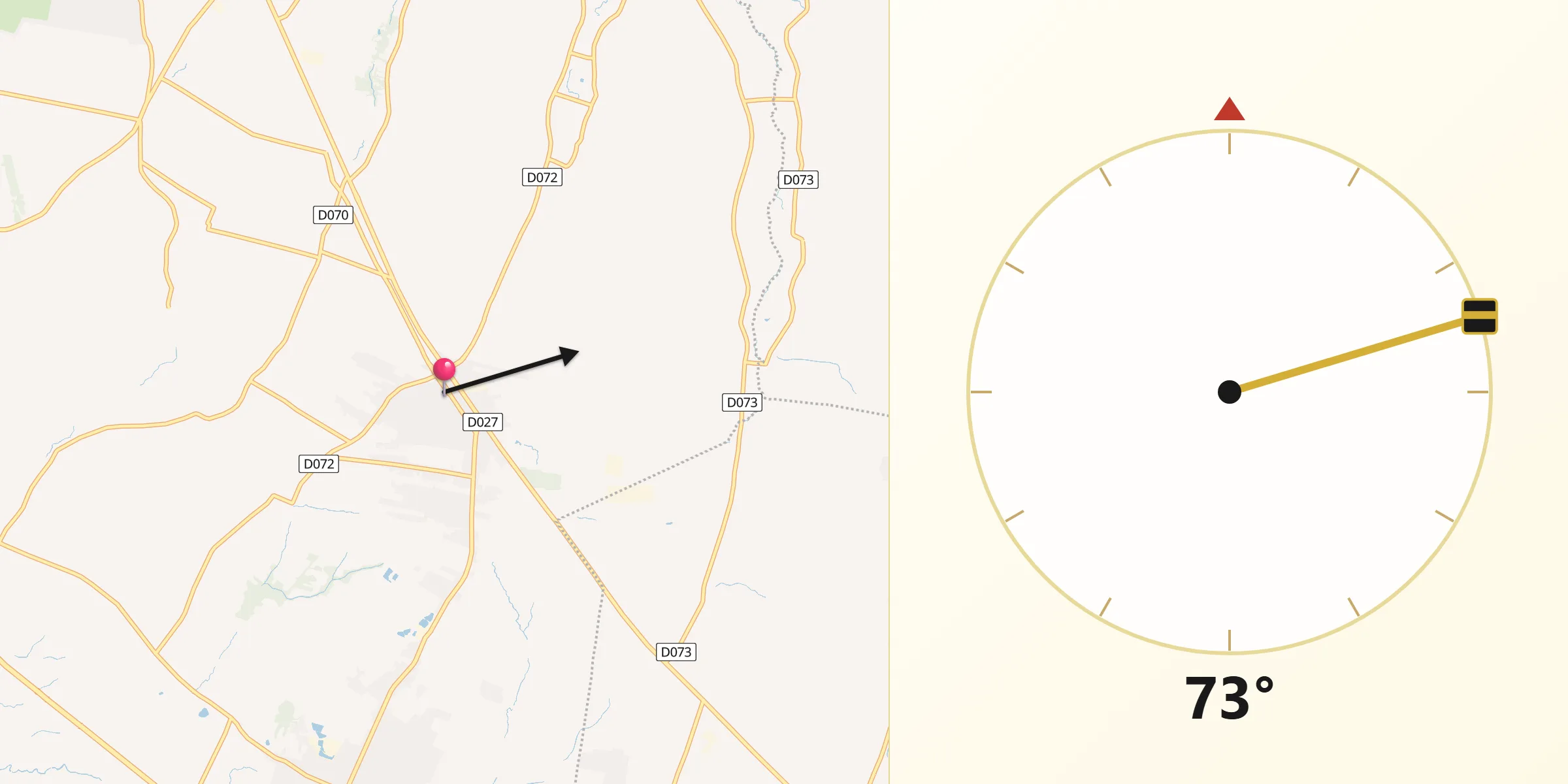 Dirección de la Qibla desde Julián Augusto Saldívar