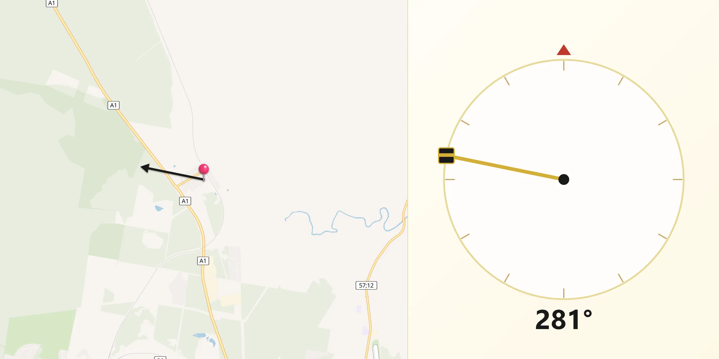 Qibla Direction from Aldershot