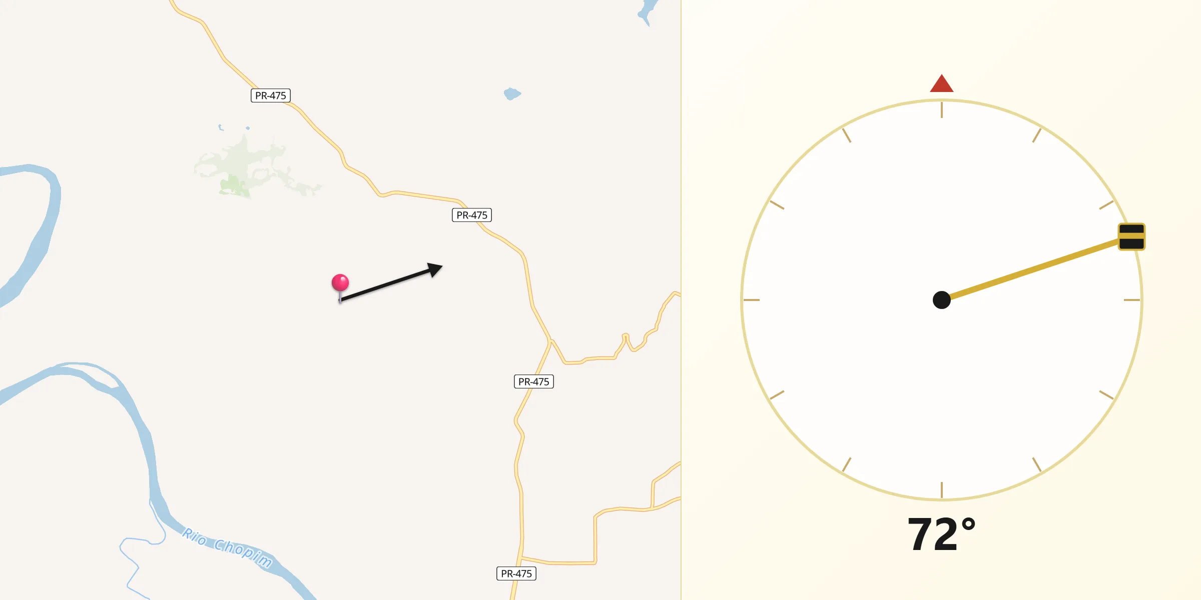 Direção da Qibla a partir de São Jorge d'Oeste