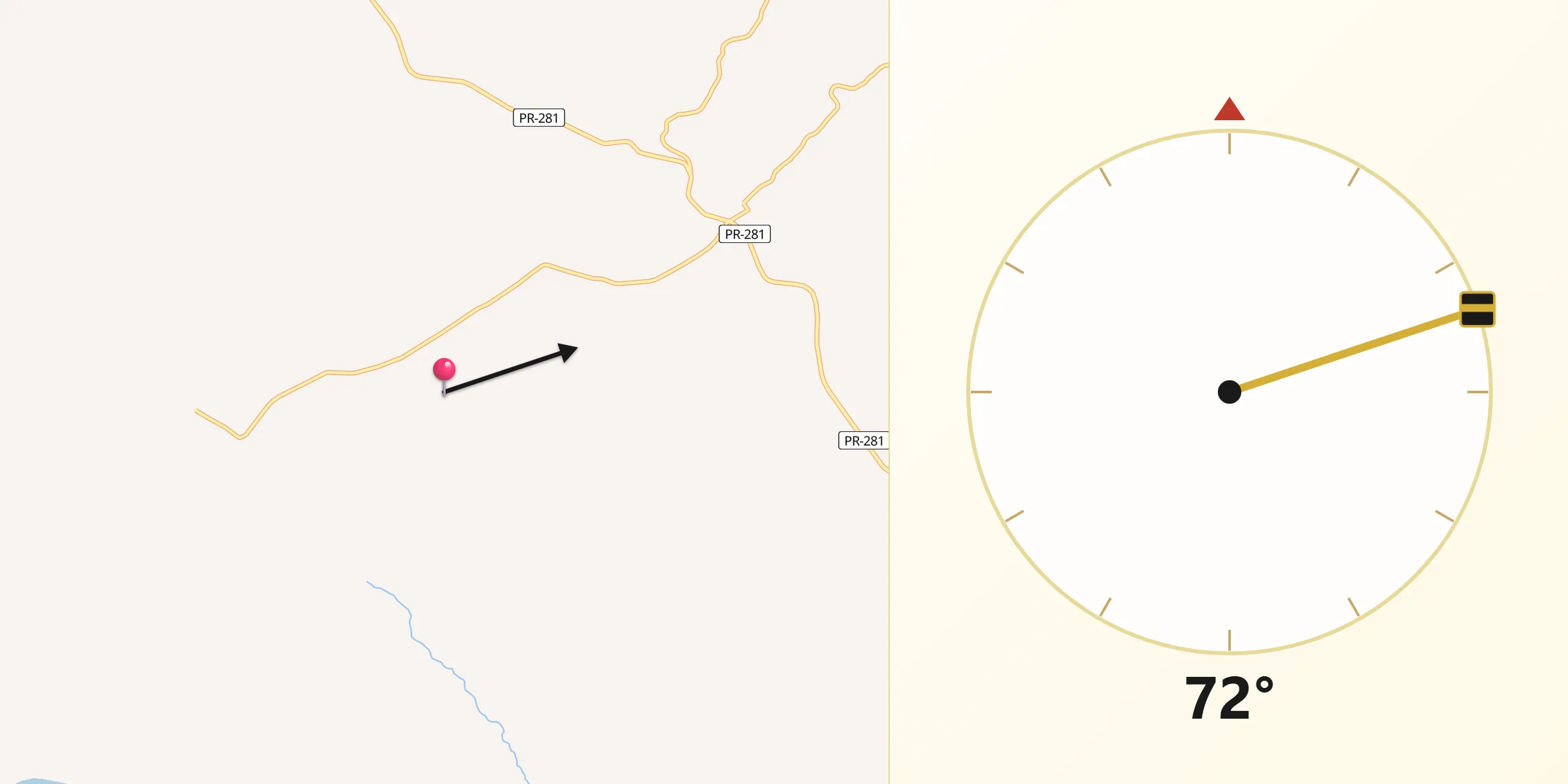 Direção da Qibla a partir de São João