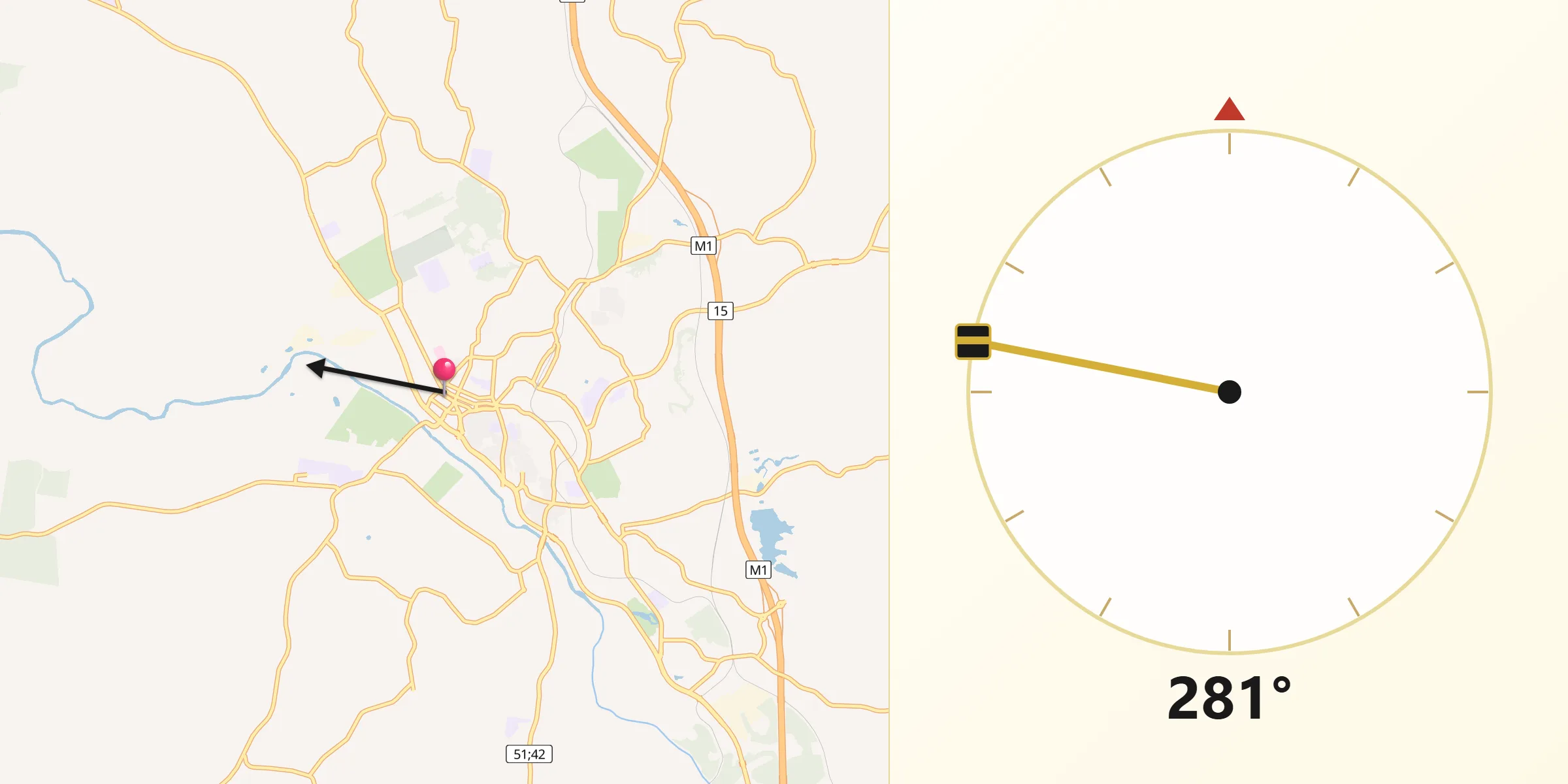 Qibla Direction from Gympie Regional Council
