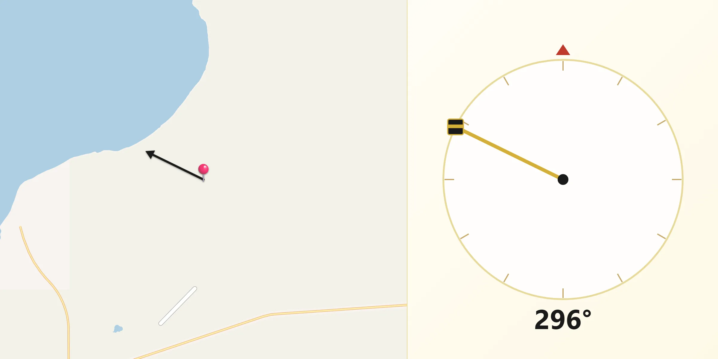 Qibla Direction from Shark Bay
