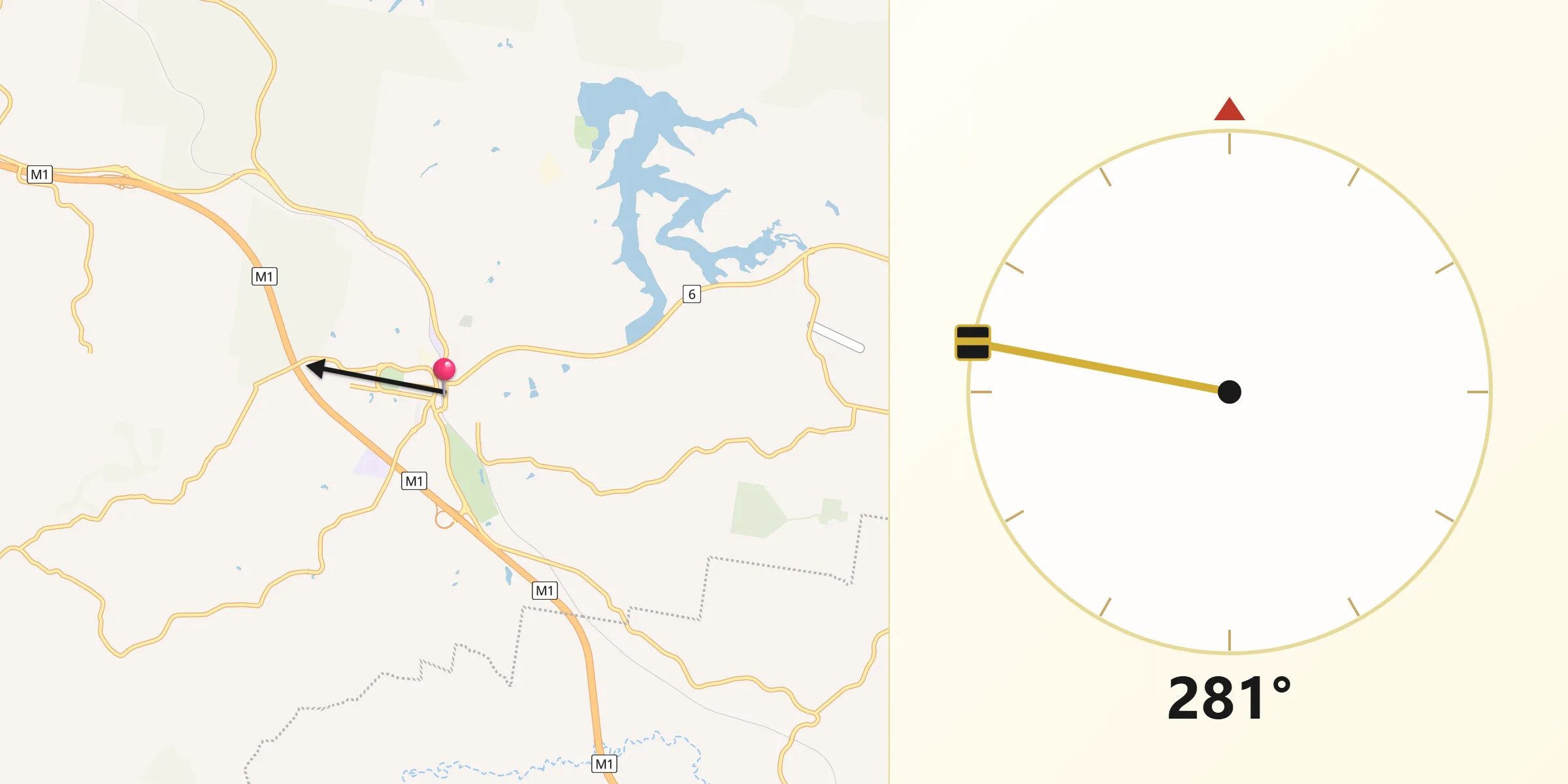 Qibla Direction from Cooroy